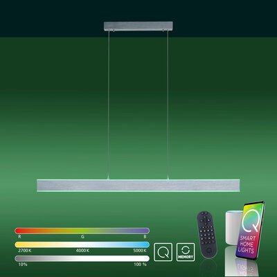 12. Bild von Hängeleuchte LED Fernbedienung silber