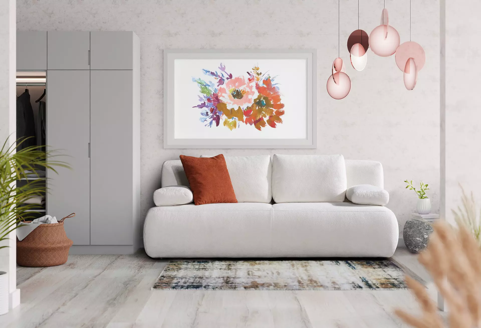 Schlafsofa Devin o. RESTYL Textil 93 x 86 x 208 cm