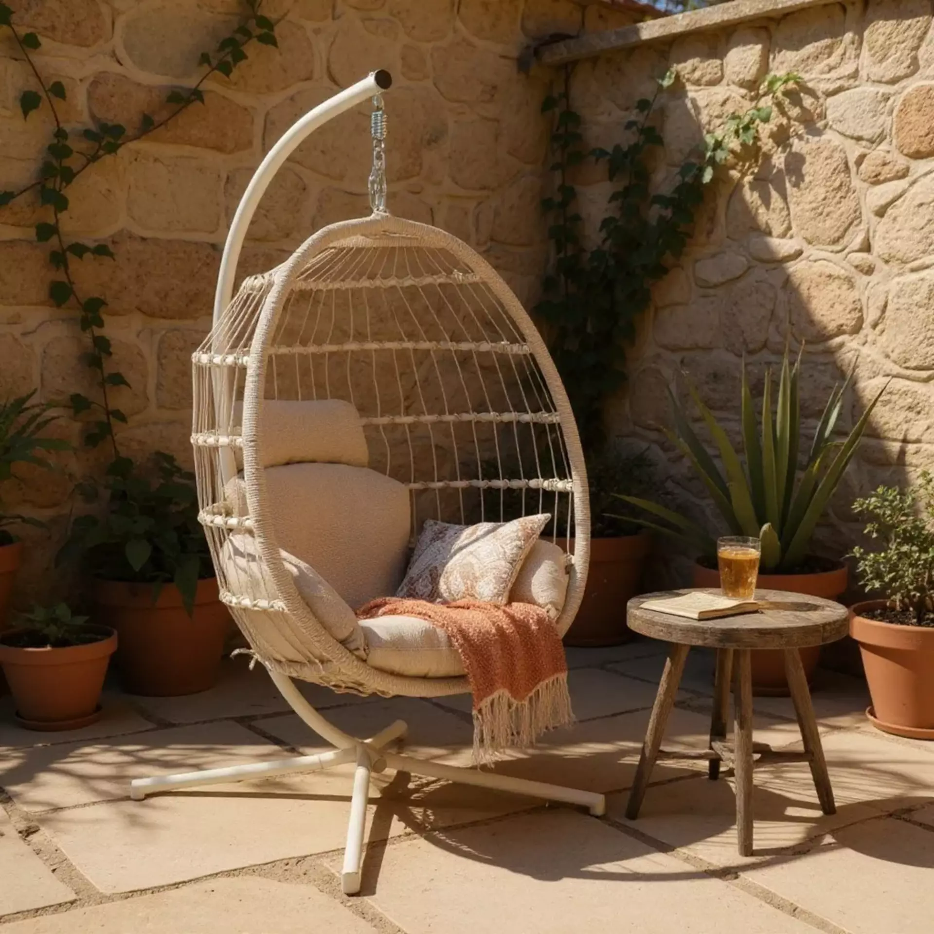 Hängesessel PRESTIGE Outdoor Textil 100 x 110 x 196 cm