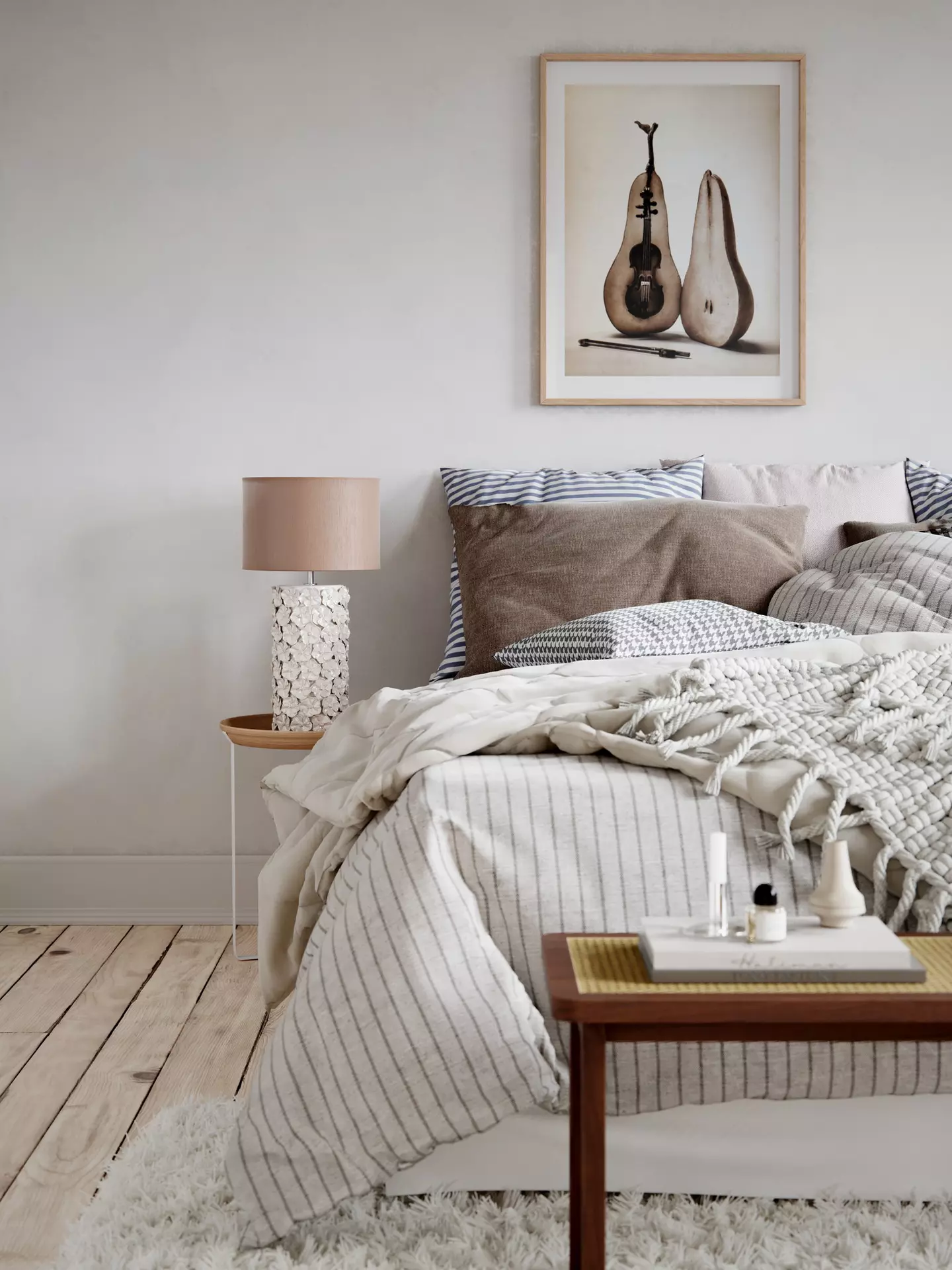 Tischleuchte FIORE BY RYDENS Textil 30 x 55 x 30 cm