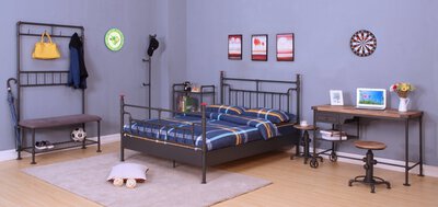 6. Bild von Bett ca. 212 x 115 x 130 cm Modular schwarz