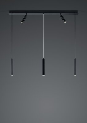 Bild von Hängeleuchte LED Fernbedienung schwarz