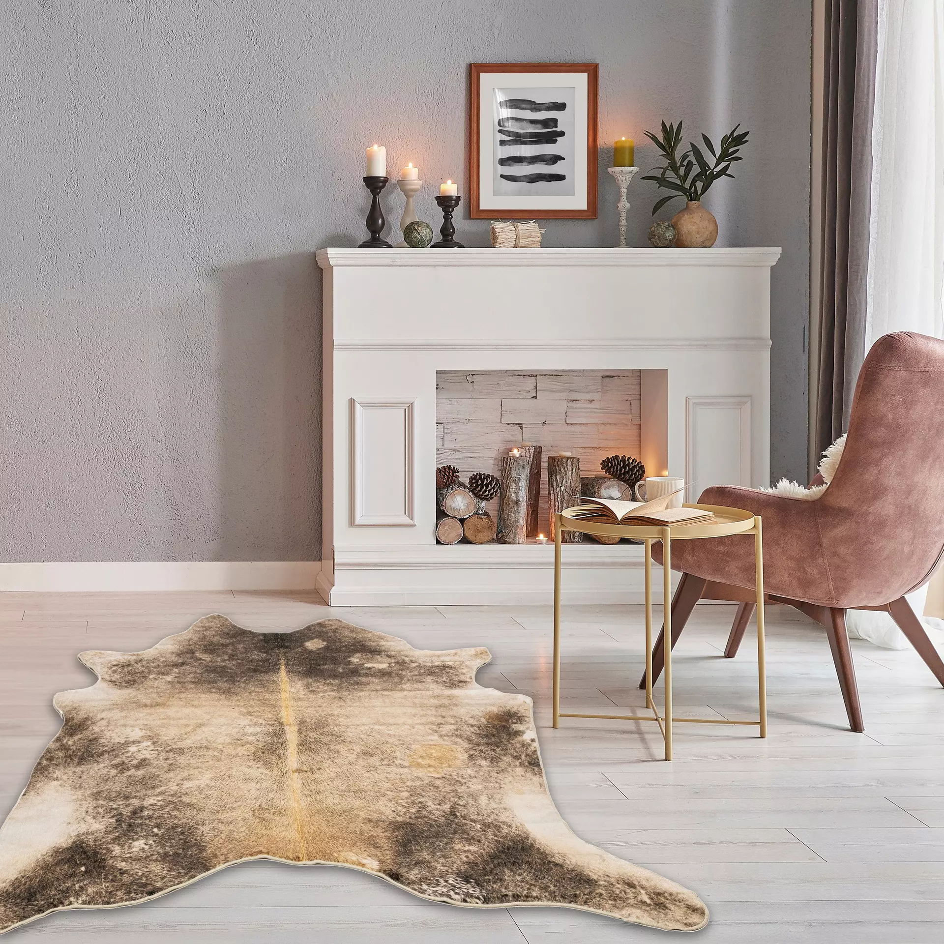 Kunstfell Emilia Gino Falcone Textil 100 x 130 cm