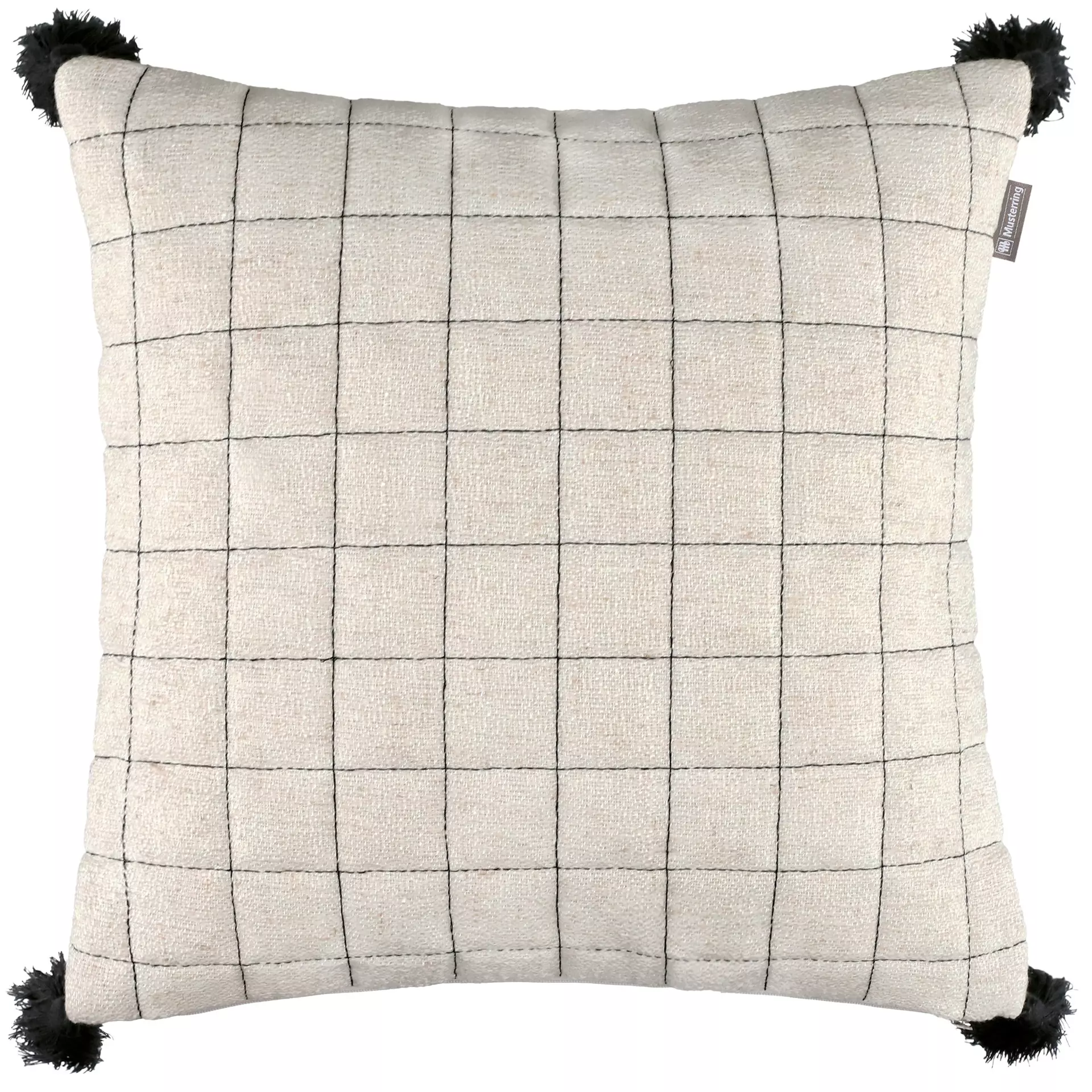 Kissenhülle JustB Grid Musterring Textil 38 x 38 cm