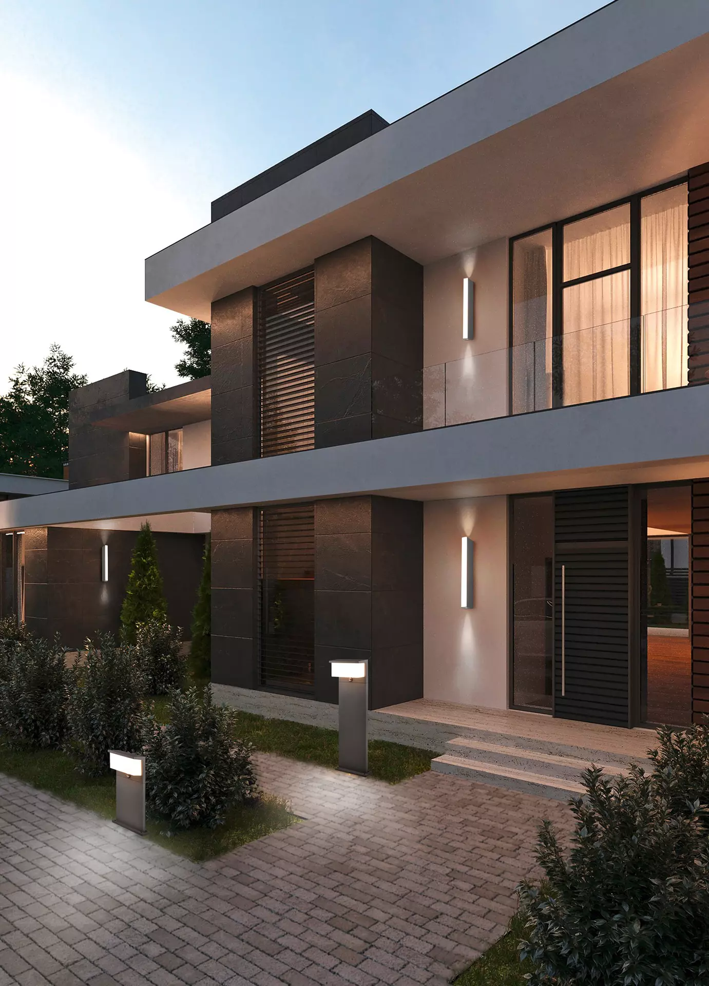 Wand-Aussenleuchte MARNE Trio Leuchten Metall 6 x 30 x 