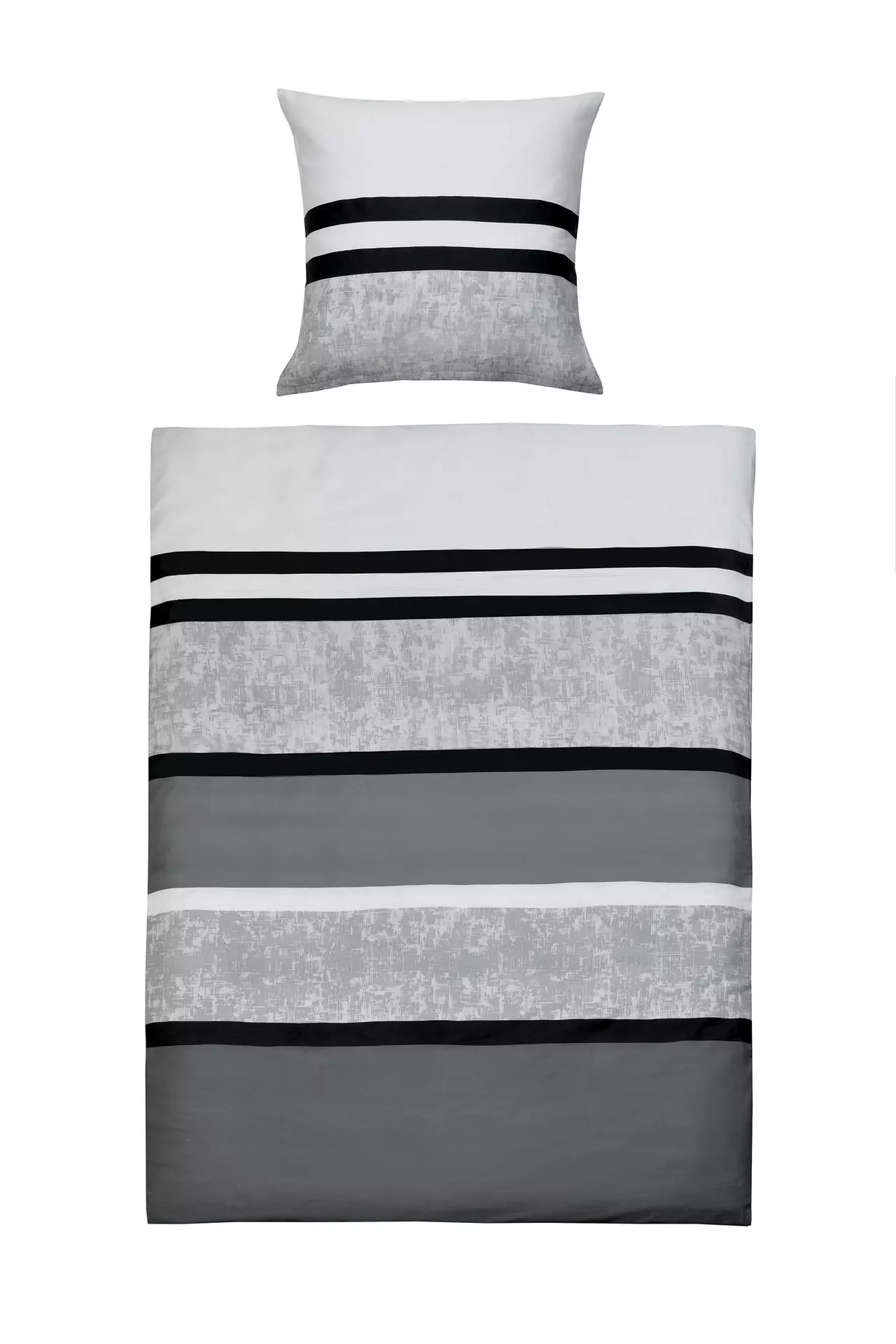 Satin-Bettwäsche Nela Querstreifen Casa Nova Textil 135 x 200 cm