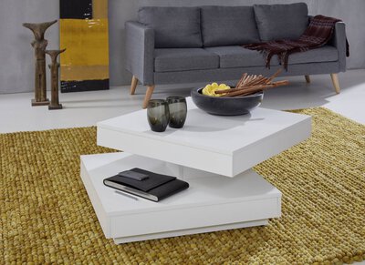 Bild von Couchtisch CELECT Holzwerkstoff weiß