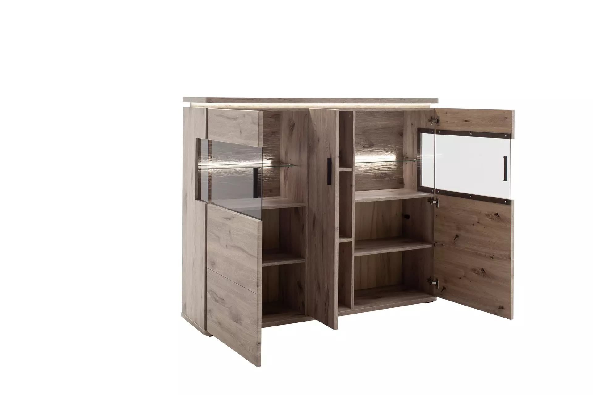 Highboard MODENA MCA furniture Metall 38 x 124 x 150 cm