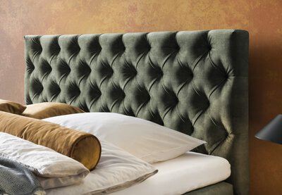 2. Bild von Boxspringbett ca. 212 x 134 x 184 cm MONDO grün
