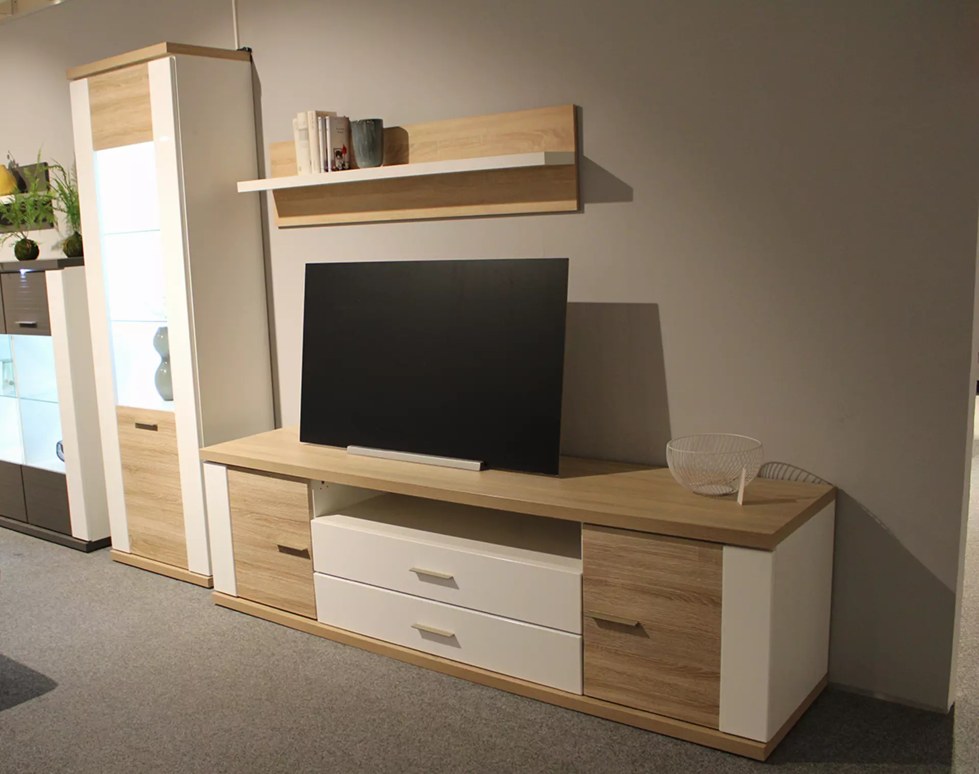 Wohnwand MANHATTAN Holz braun