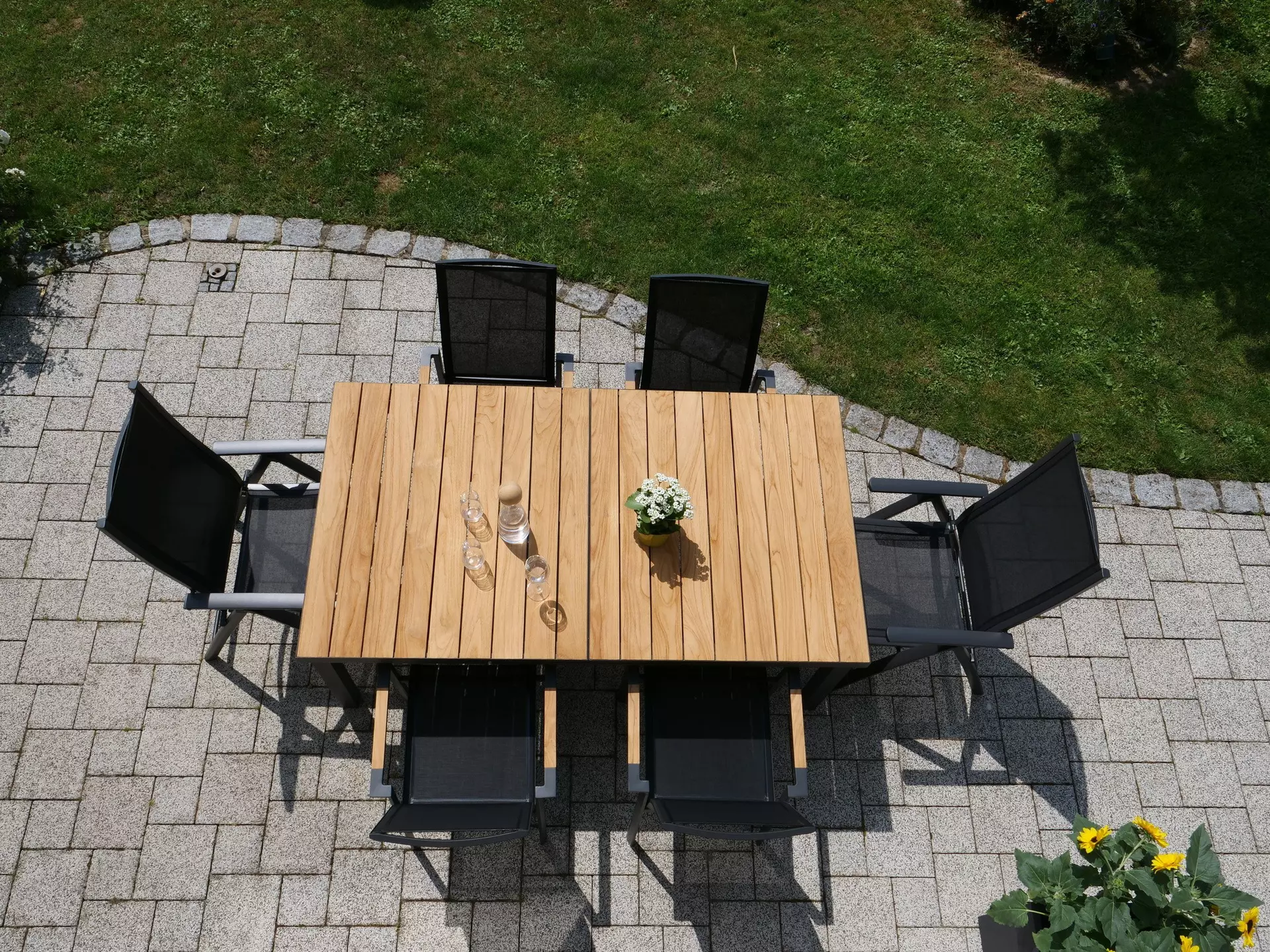 Gartentisch Ausziehtisch Cortina Outdoor Holz 100 x 76 x 180 cm