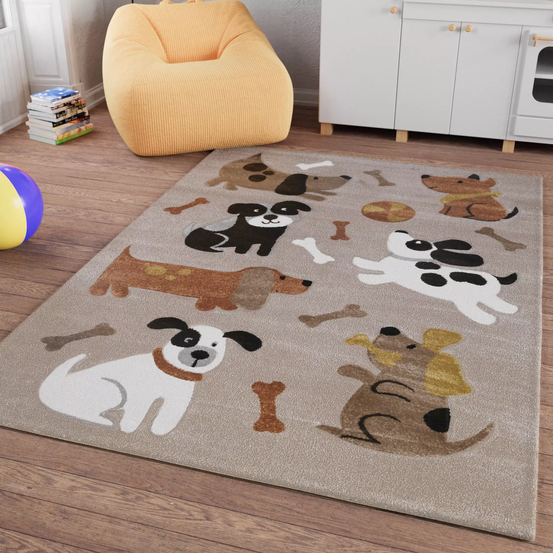 Kinderteppich Rocky & Friends Smart Kids Textil 80 x 1 x 150 cm