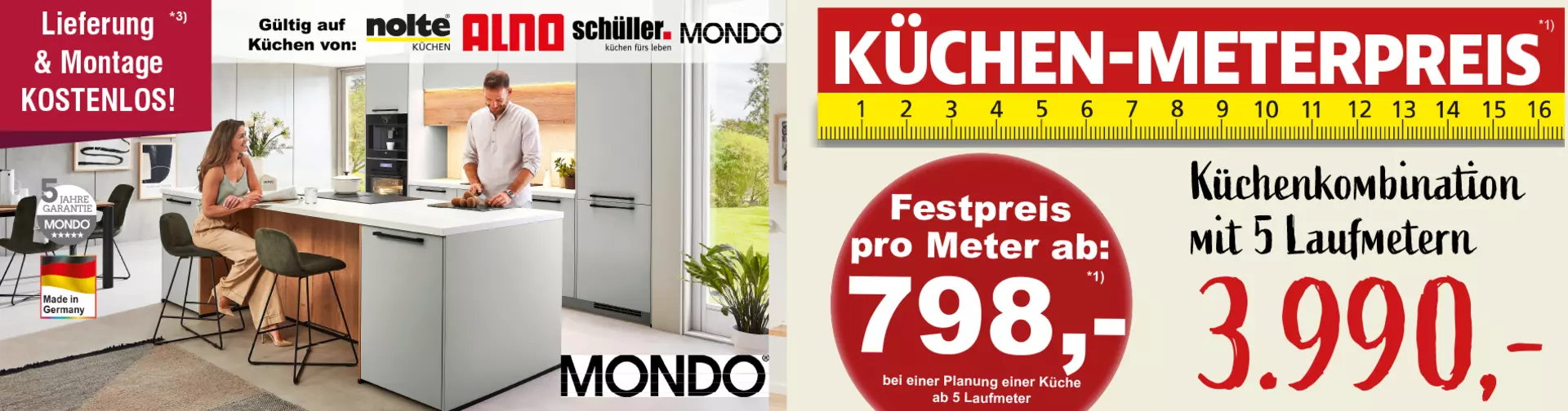 Meter-Aktion bei Innovation in Günzburg: jetzt Küche zum Festpreis sichern