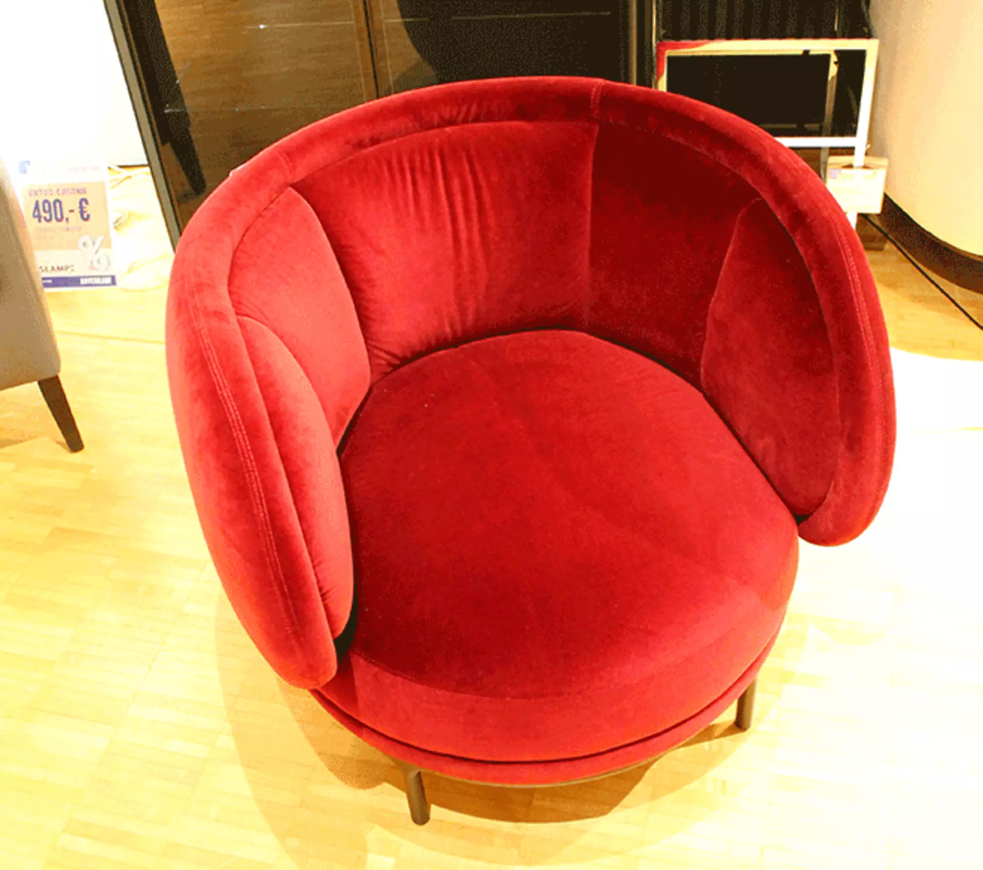 Der rote Wittmann Sessel Vuelta von oben