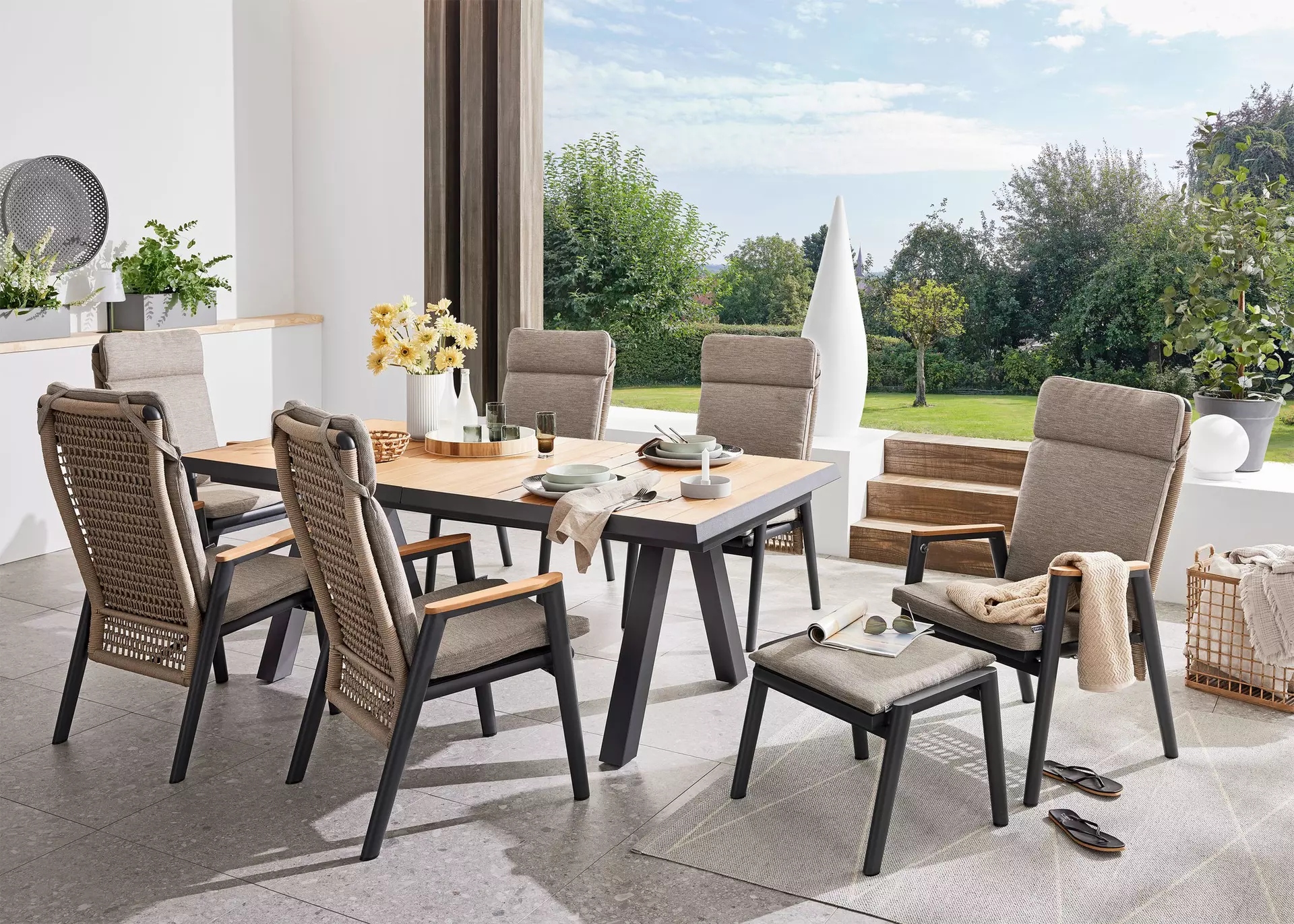 Hocker LATEA MONDO Textil 52 x 46 x 56 cm