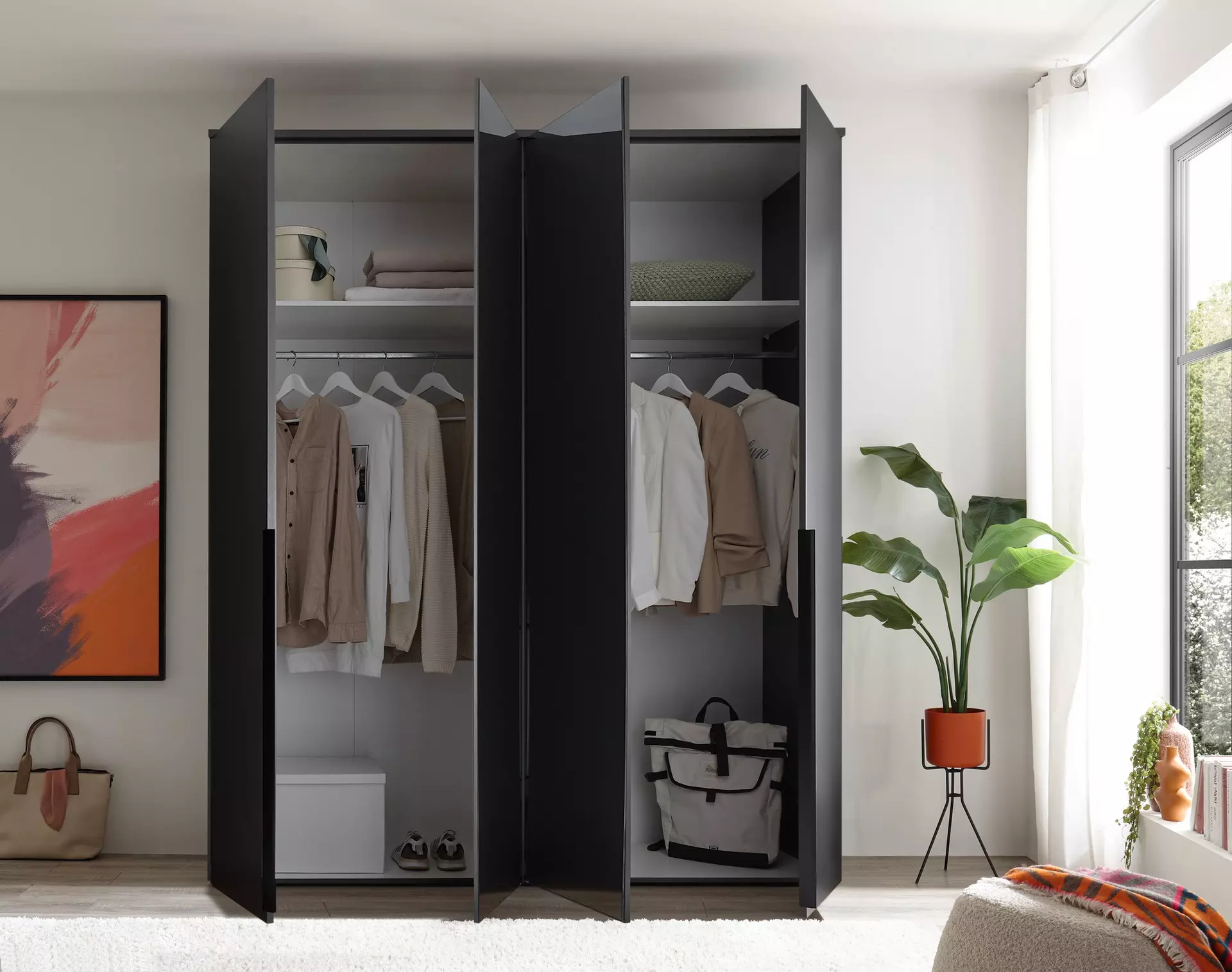 Drehtürenschrank Kevo Dreamoro Holzwerkstoff 52 x 225 x 180 cm