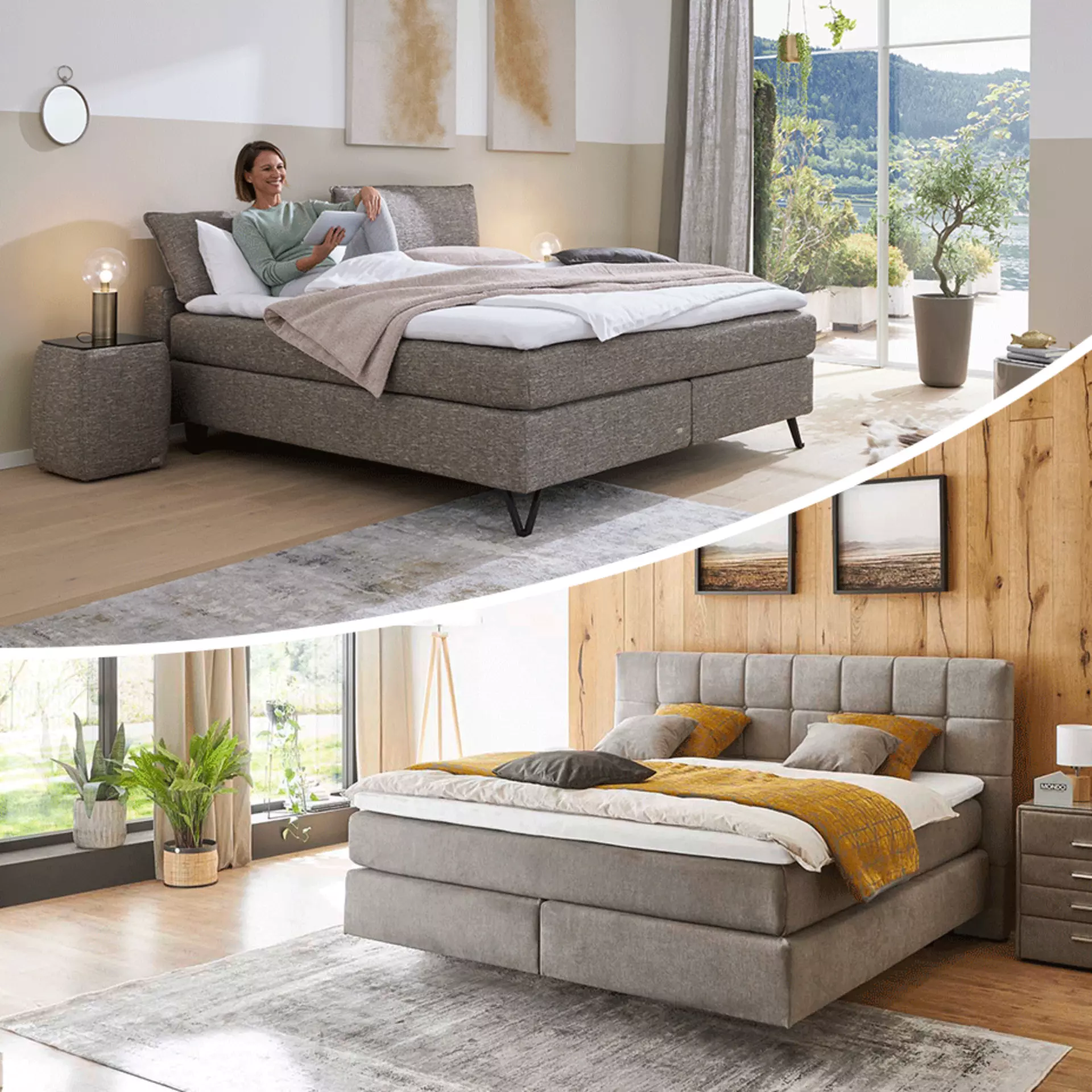 Möbel Inhofer Ratgeber: Boxspringbett - für eine ergonomische Schlafposition