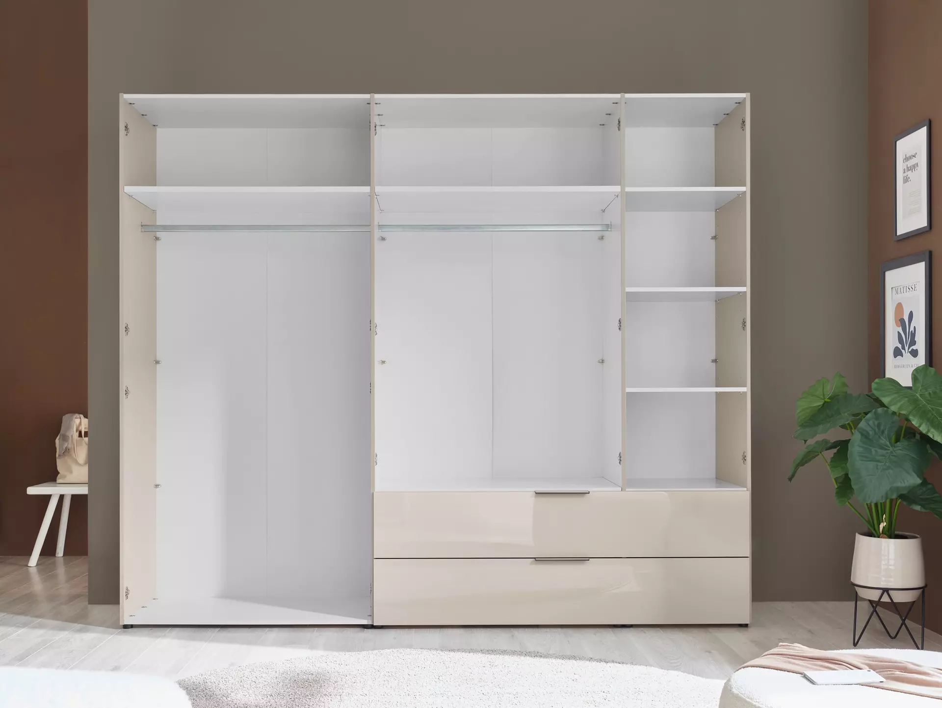 Drehtürenschrank BARI Dreamoro Holzwerkstoff 57 x 212 x 250 cm