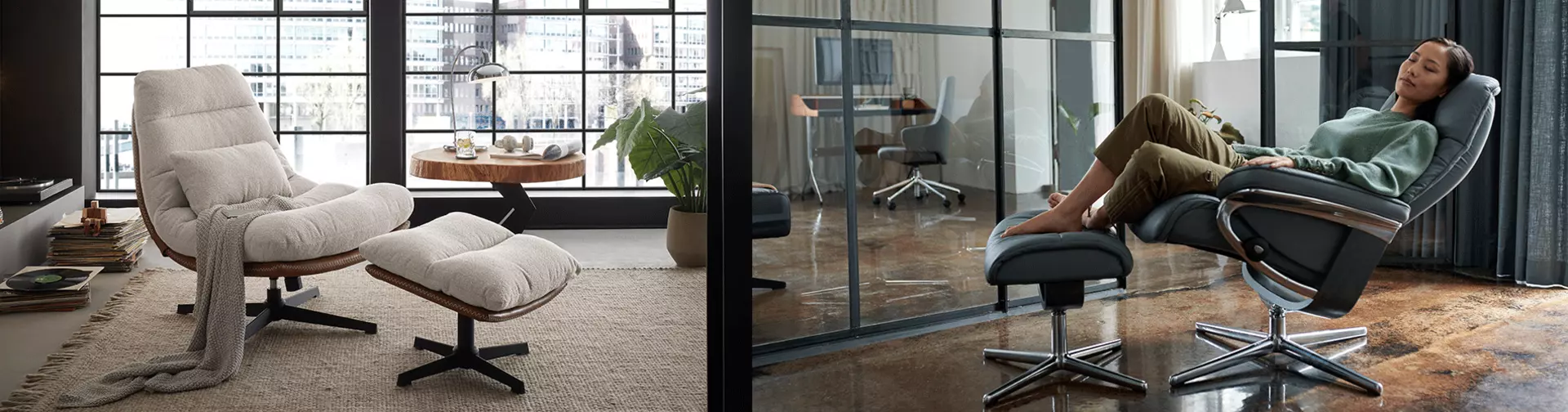 meisterhaftes Zusammenspiel aus gesundheitlicher Ergonomie und unsichtbarer Hightech: Relaxsessel