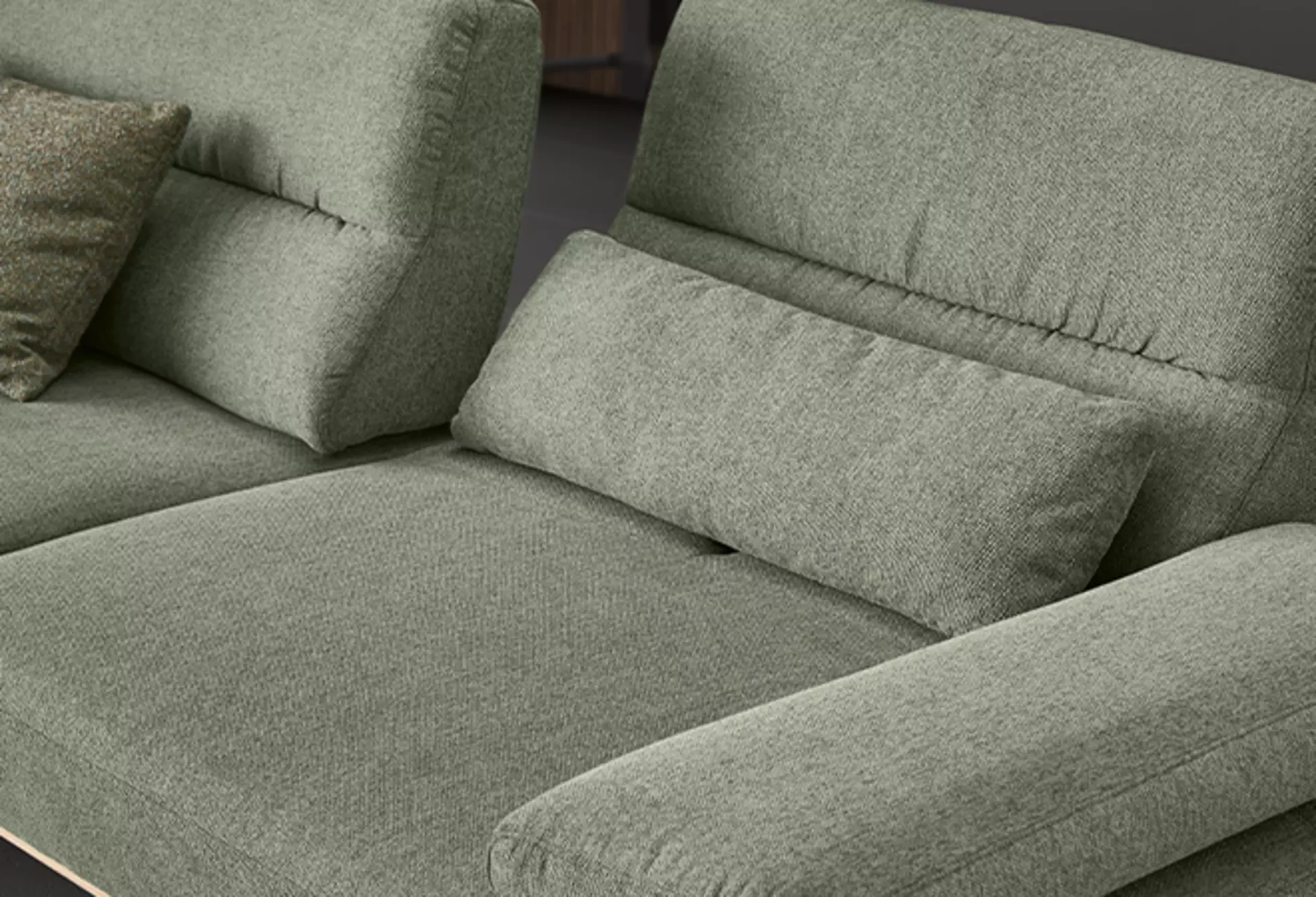 Sofa mit Sitztiefenverstellung