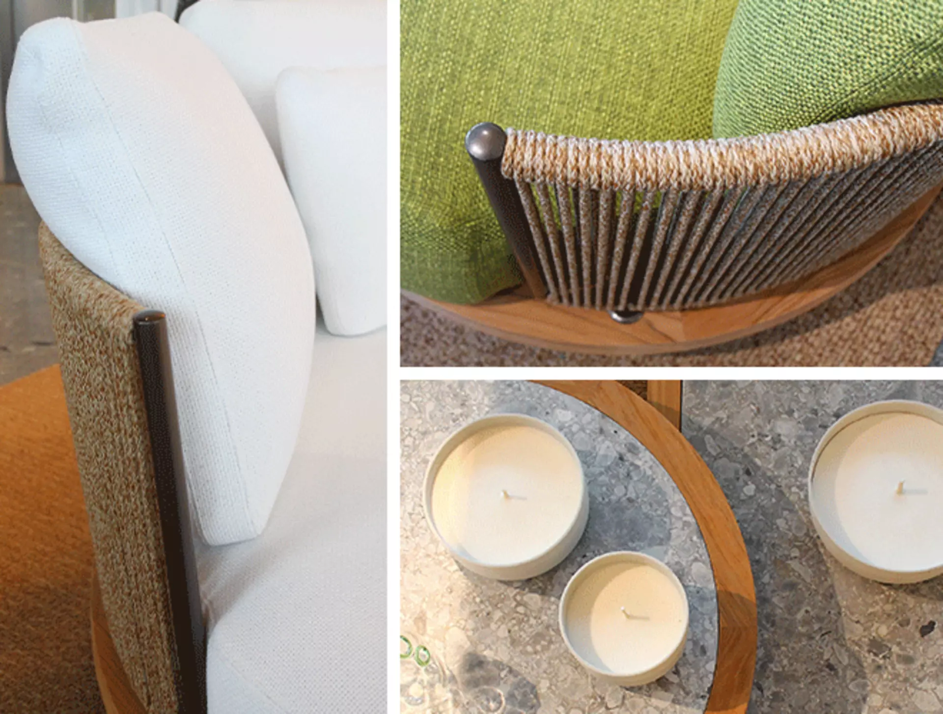 Elegante Sitzkollektion von Minotti für den stilvollen Außenbereich