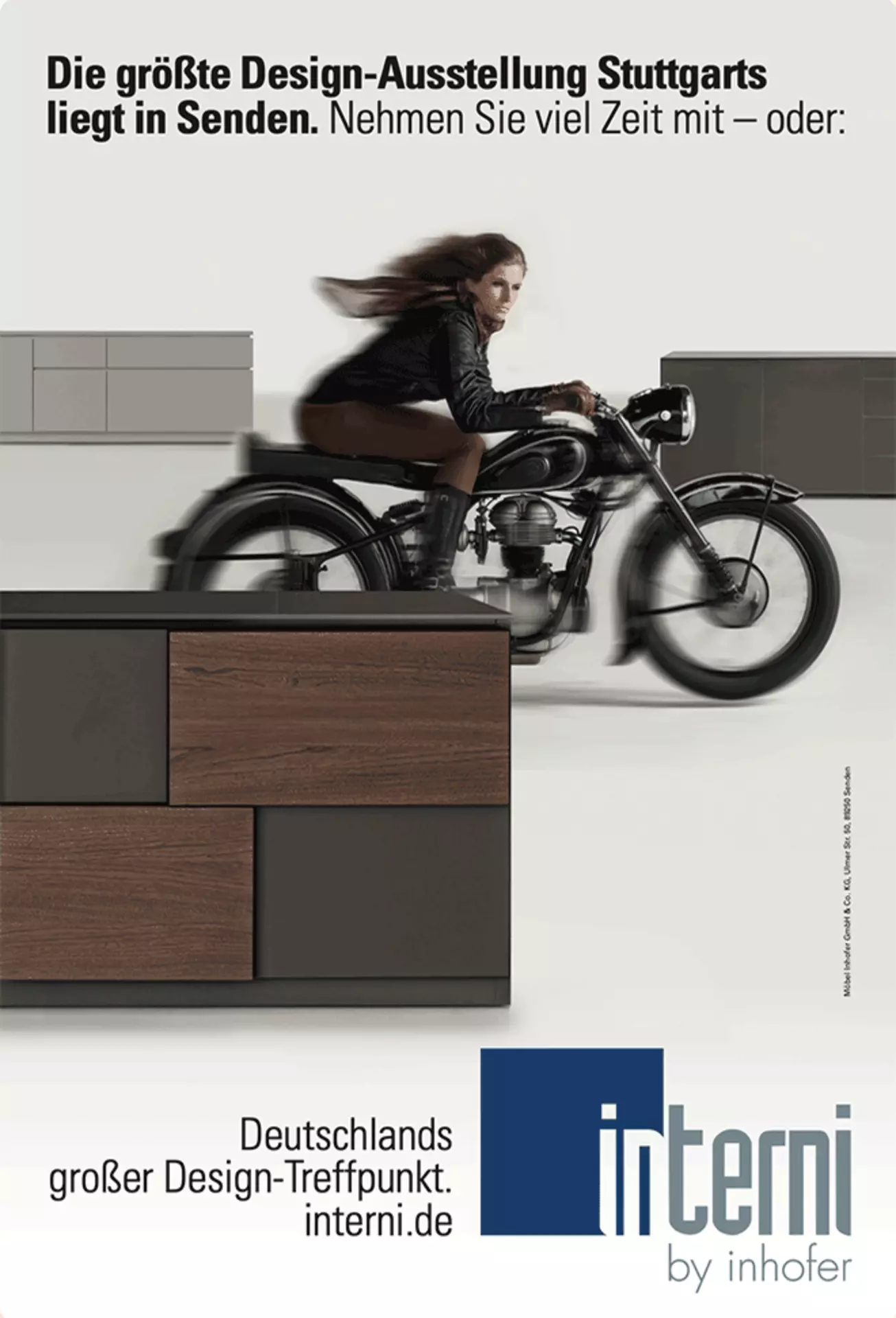 Magazincover mit Frau auf Motorrad