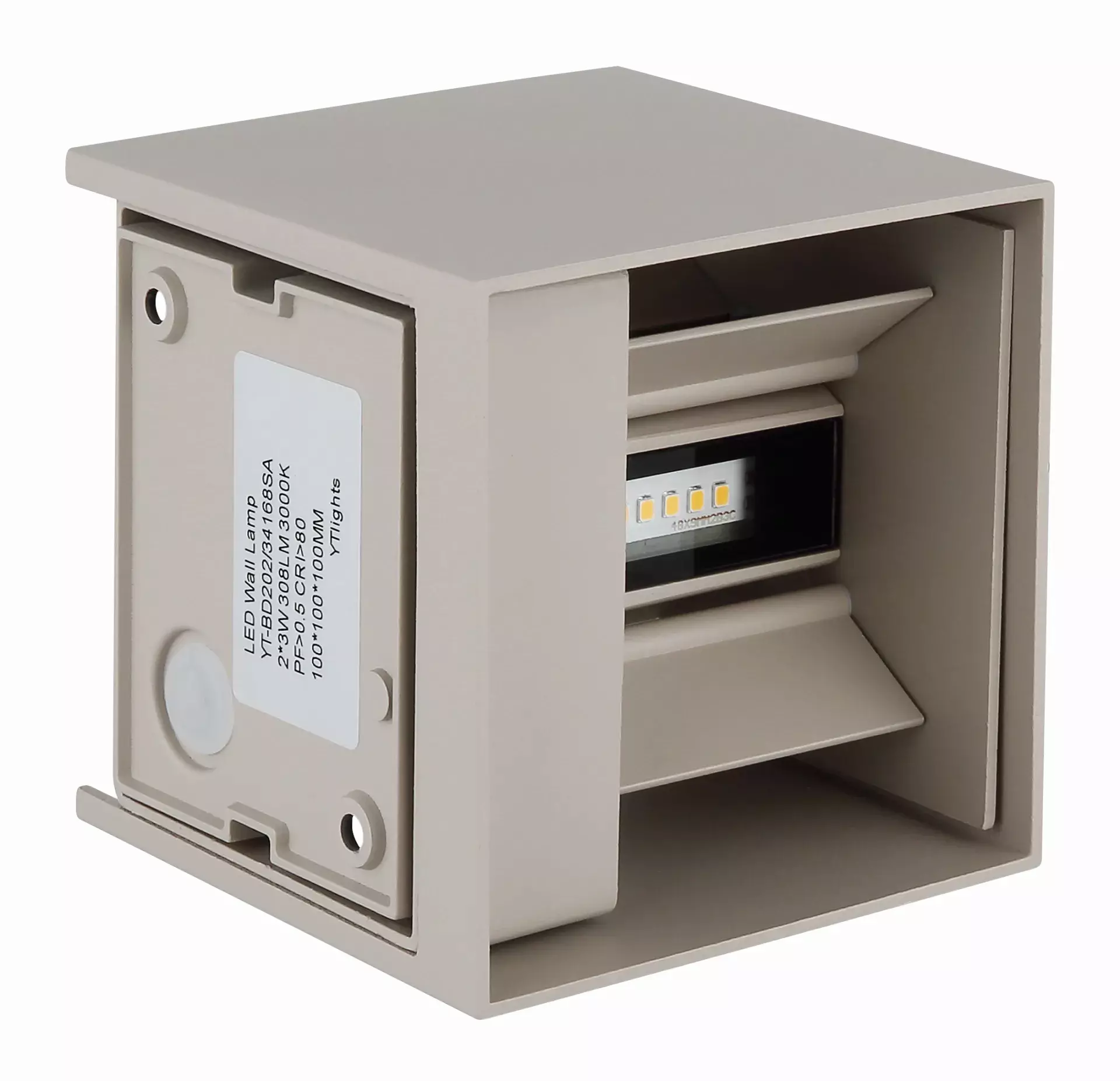 Wand-Aussenleuchte VERONIKA Globo Metall 10 x 10 cm