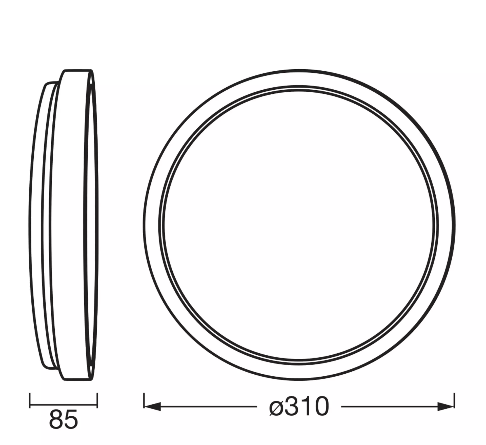 Deckenleuchte Mariano OSRAM Metall 