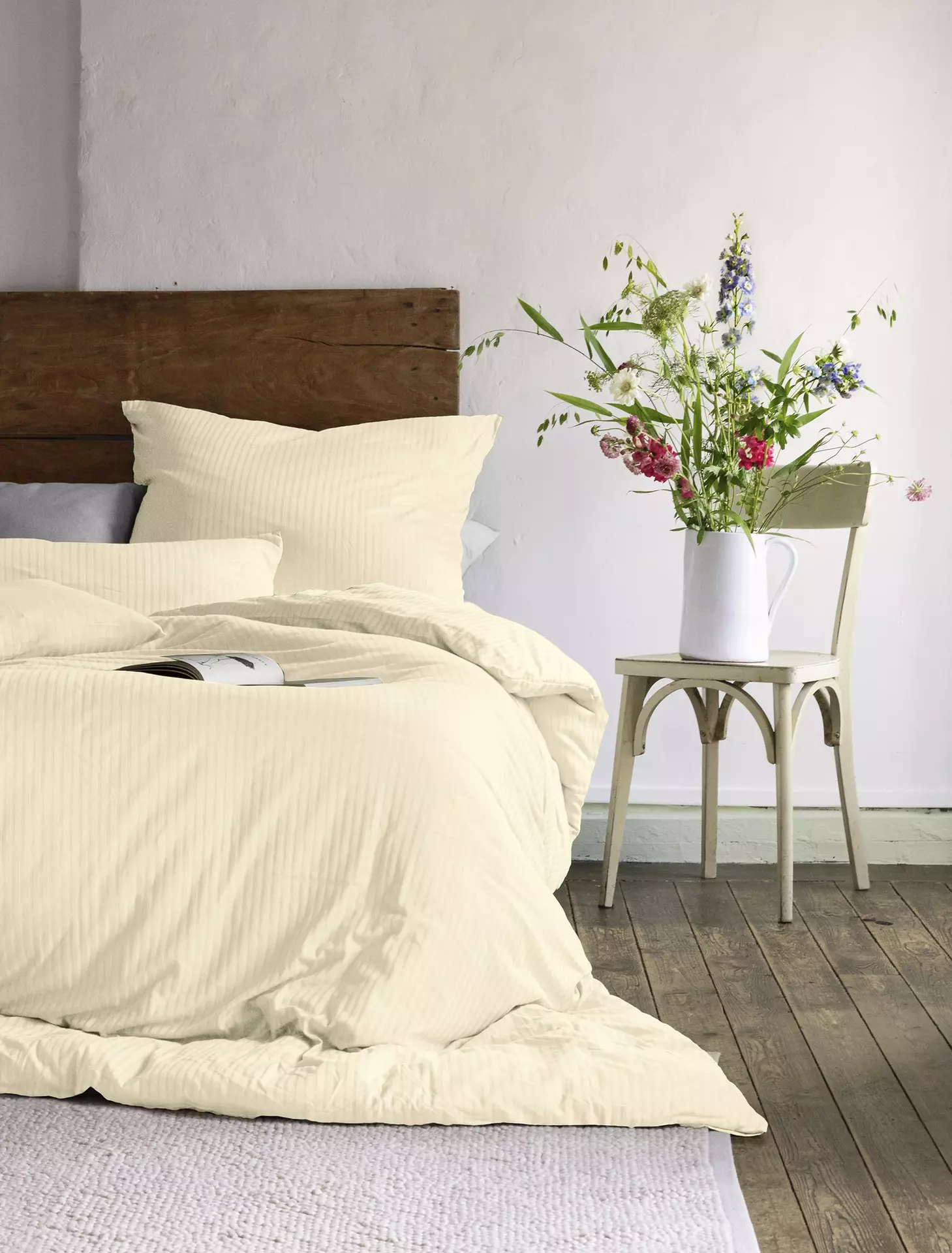 Jersey-Bettwäsche Premium Lumen Irisette Textil 135 x 200 cm