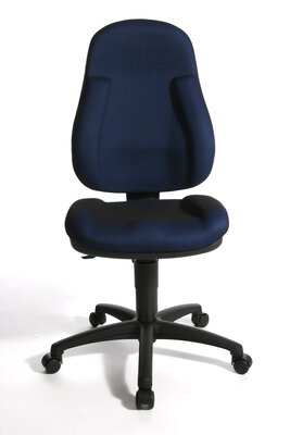 2. Bild von Büro-Drehstuhl Kunststoff Blau Topstar
