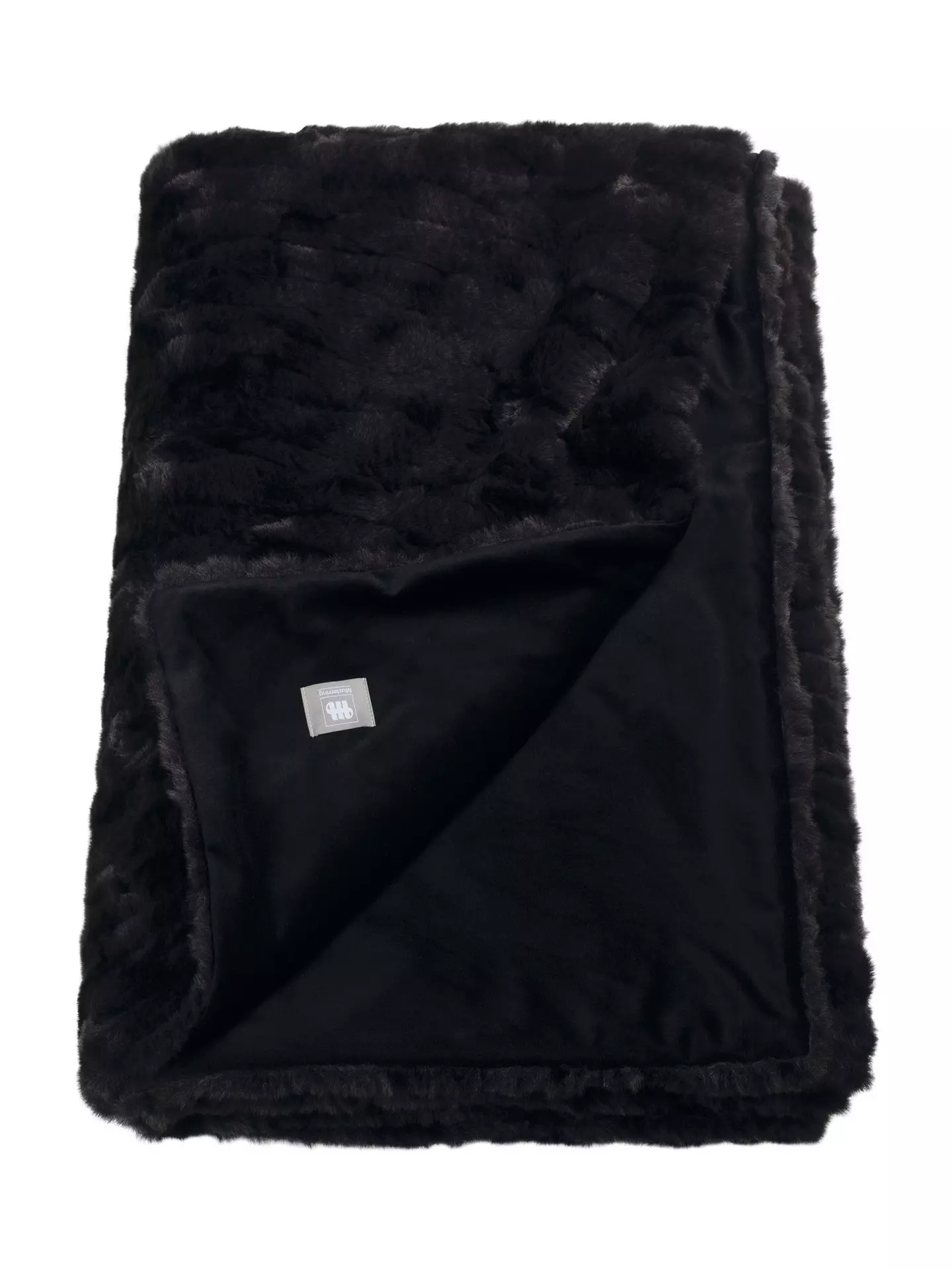 Plaid Furry Musterring Textil 130 x 170 cm