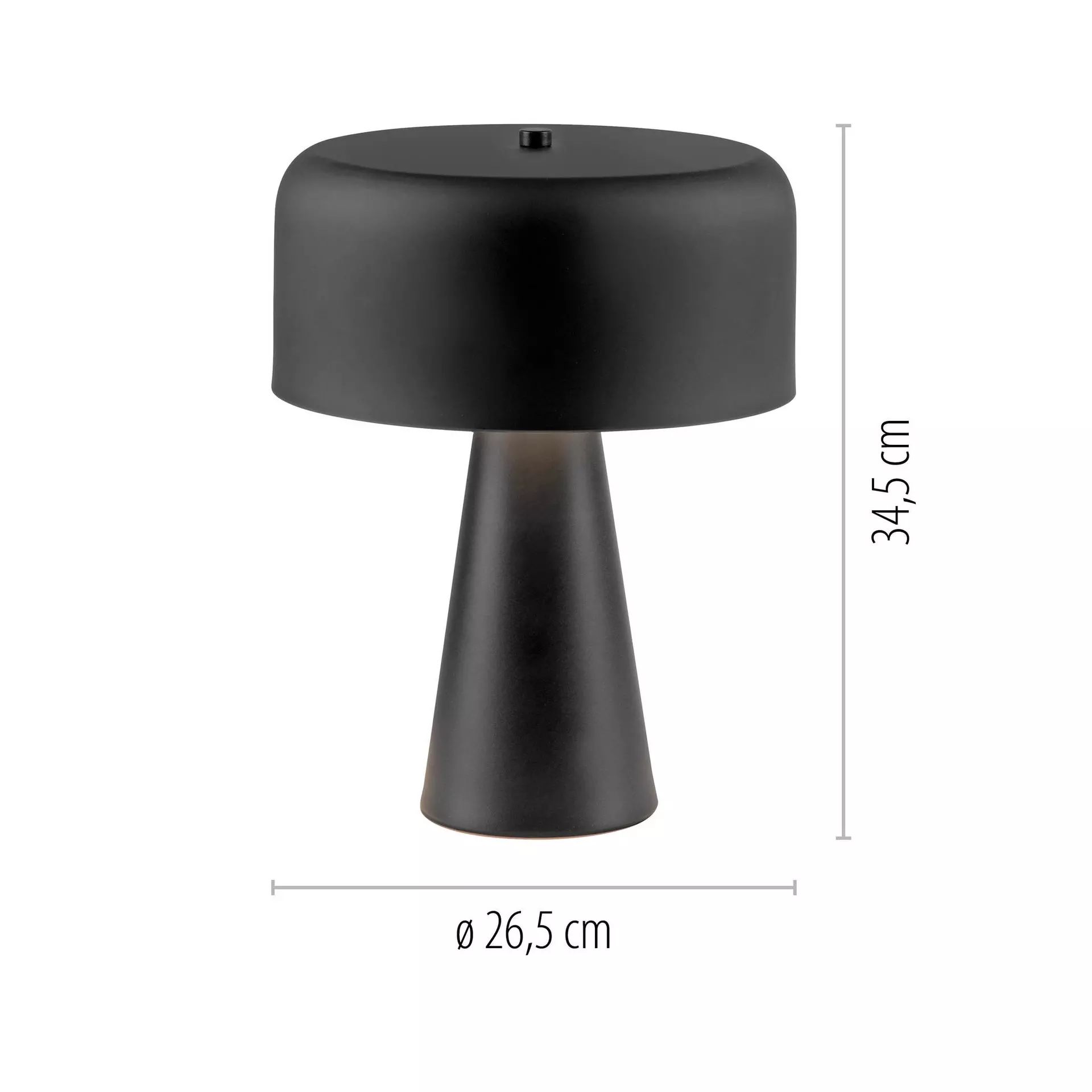 Tischleuchte SW PENTO SCHÖNER WOHNEN-Kollektion Kunststoff 26 x 34 x 26 cm