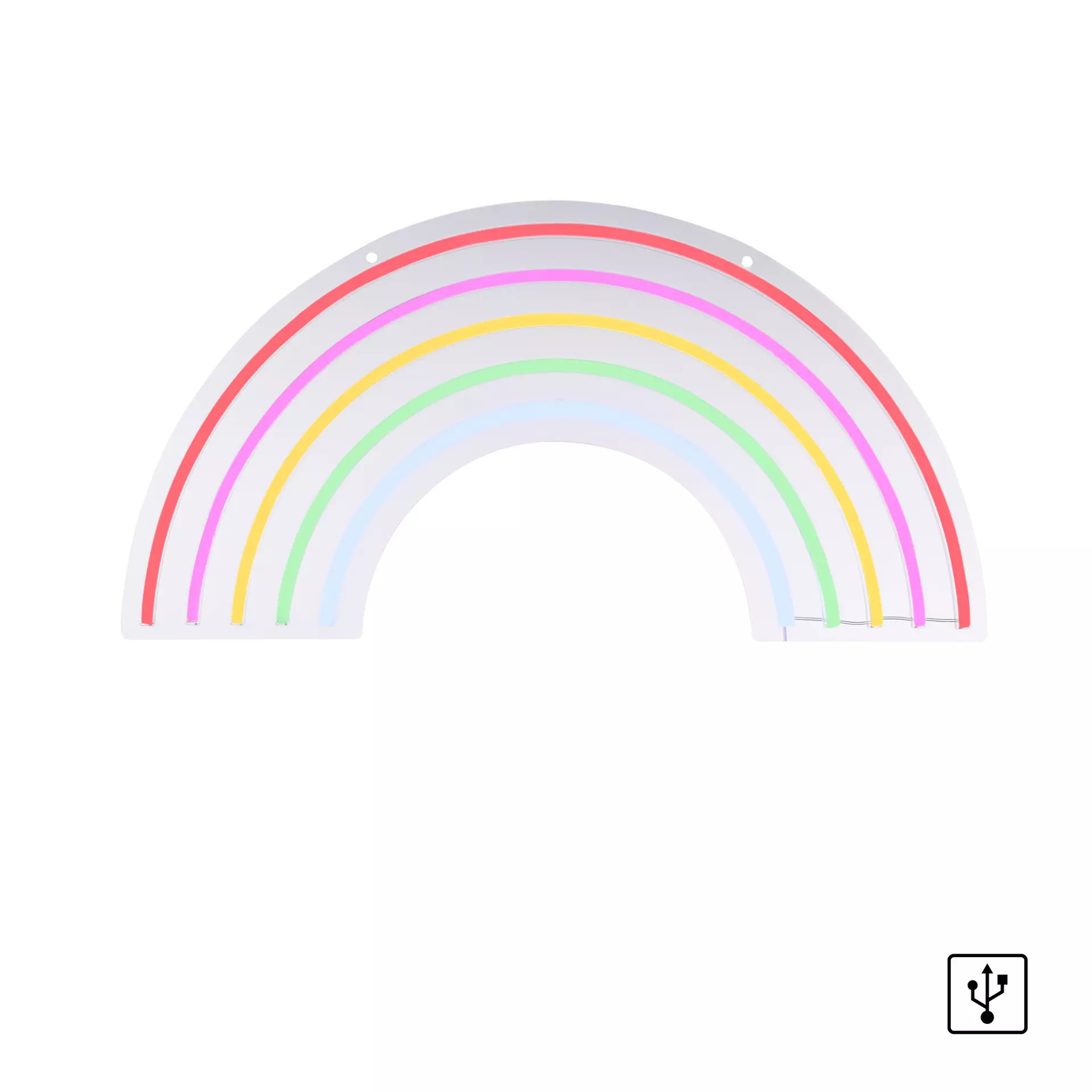 Dekorationsleuchte NEON-RAINBOW JUST LIGHT Kunststoff 63 x 32 x 1 cm