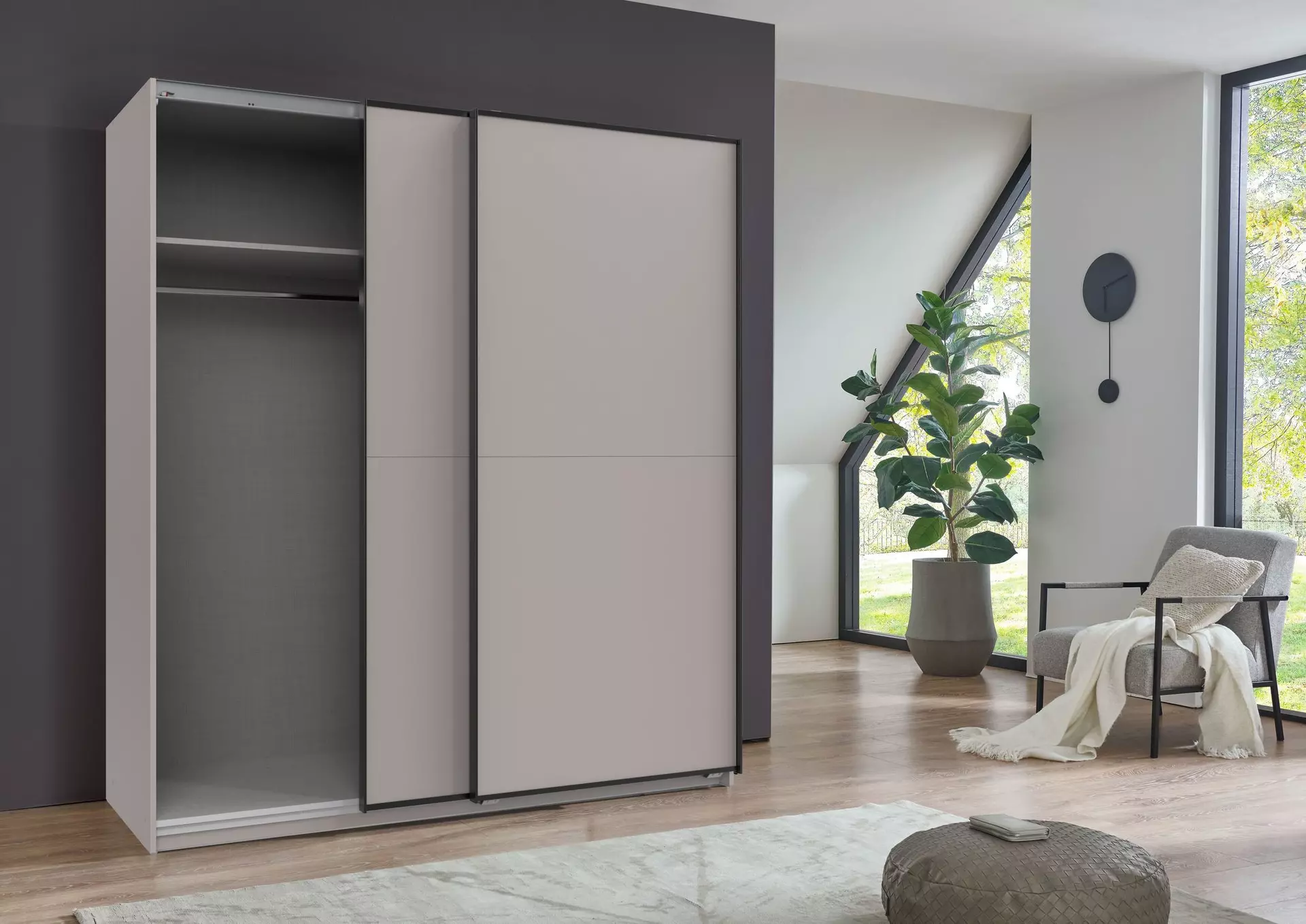 Schwebetürenschrank NEU-ULM Wimex Wohnbedarf Holzwerkstoff 65 x 196 x 180 cm