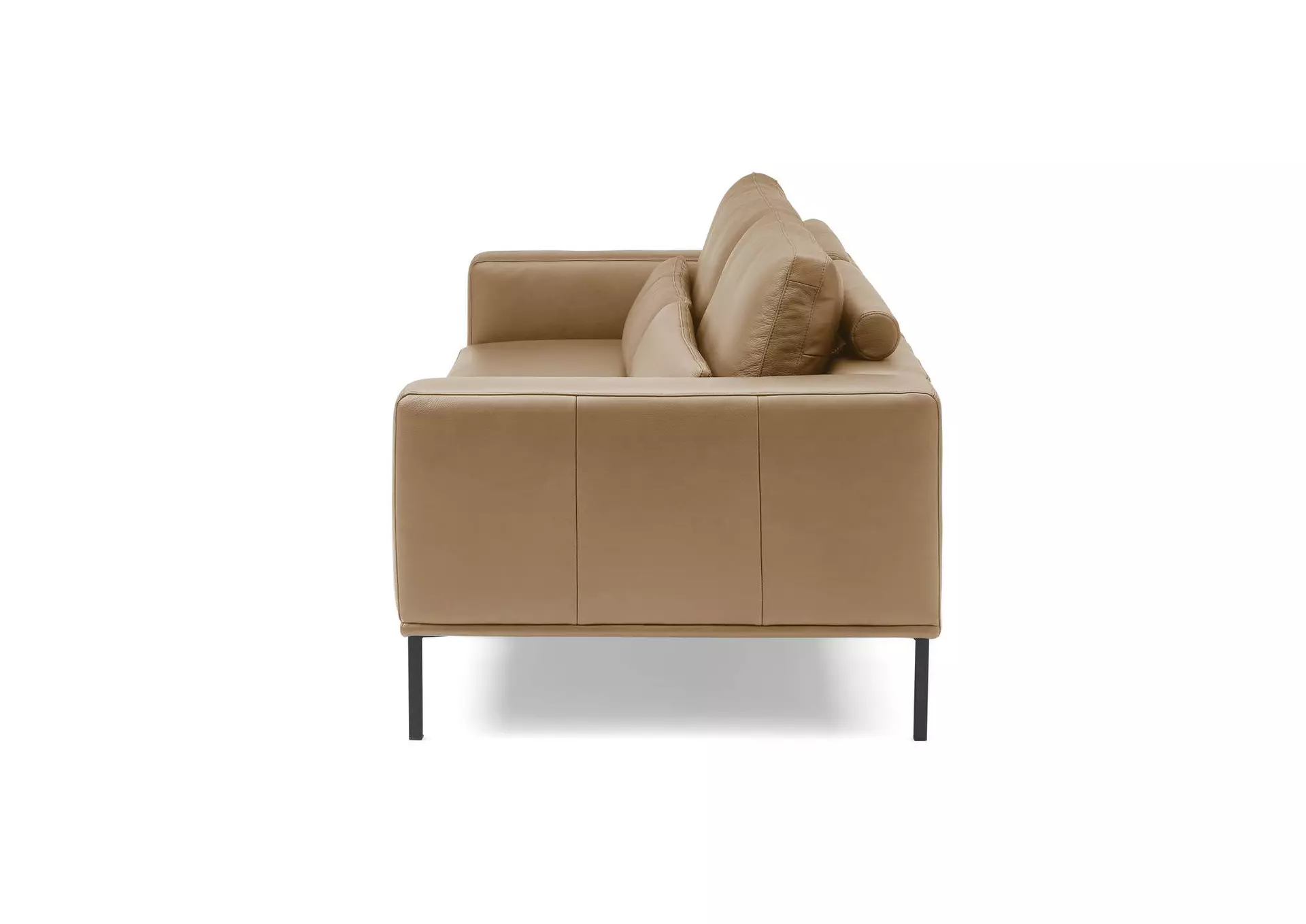 Sofa 2,5-Sitzer JustB! PM100 Musterring Leder 107 x 67 x 202 cm