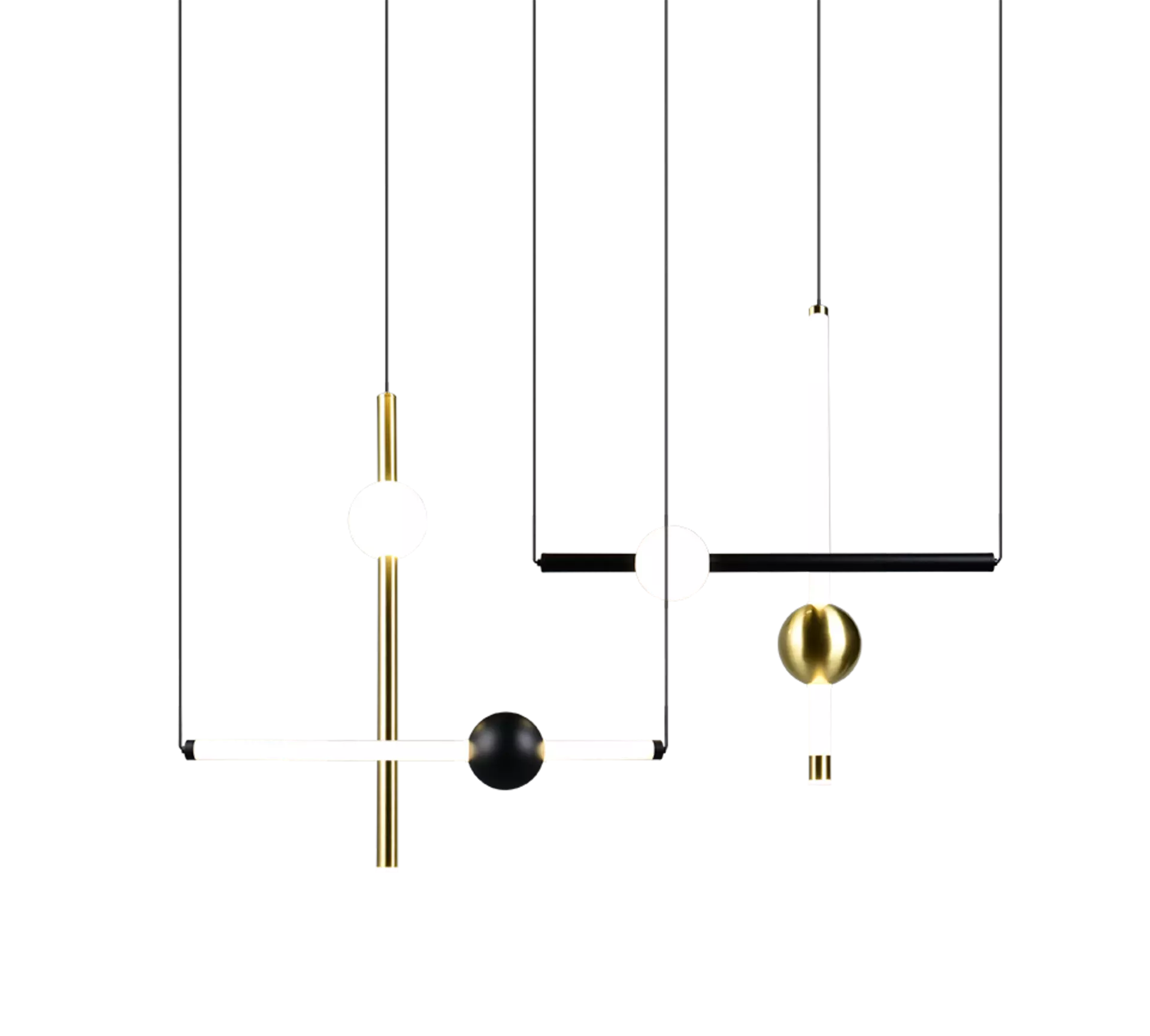 Hängeleuchte Melita Trio Leuchten Metall 110 x 150 x 20 cm