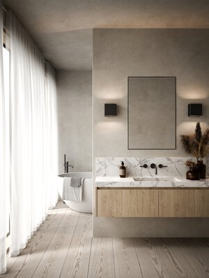 Bild von Wand-Aussenleuchte LED Wanddimmer schwarz