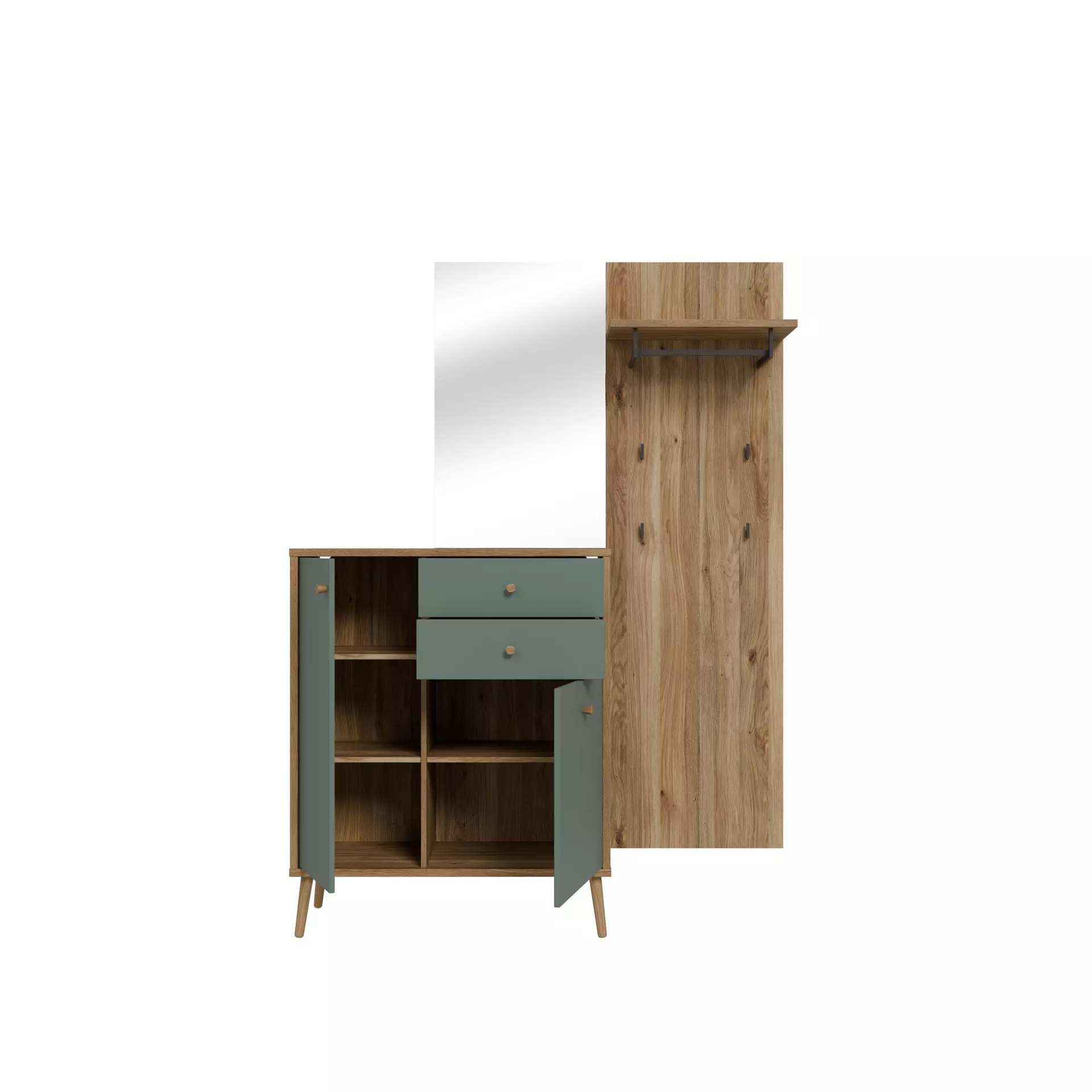 Garderobe WHENUA Forte Holzwerkstoff 41 x 195 x 143 cm