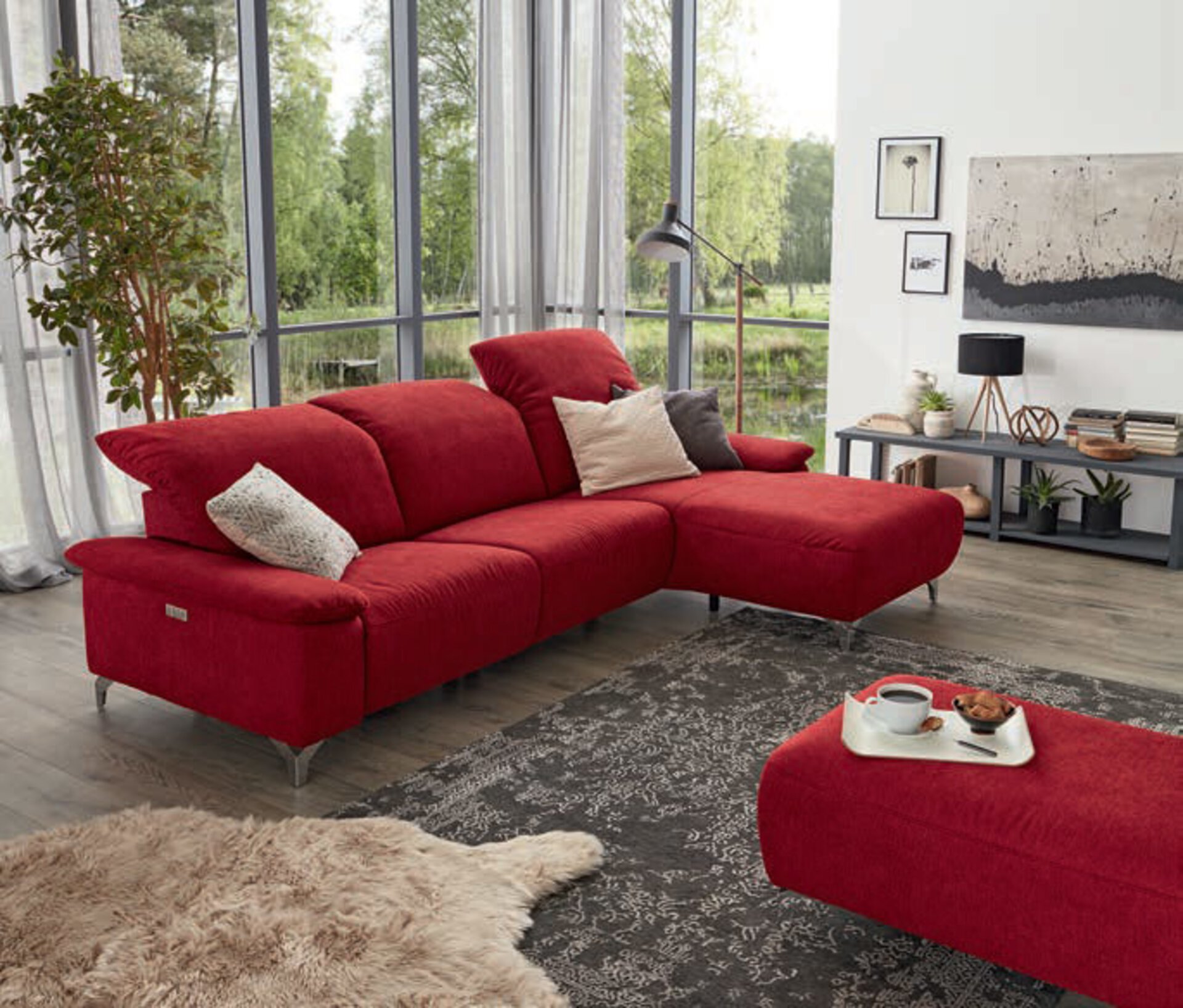 Ecksofa Polyester grau Musterring