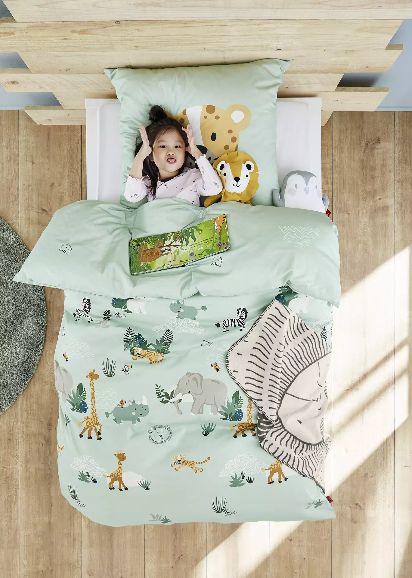 Babybettwäsche Junior Zoo S. Oliver Textil 100 x 135 cm