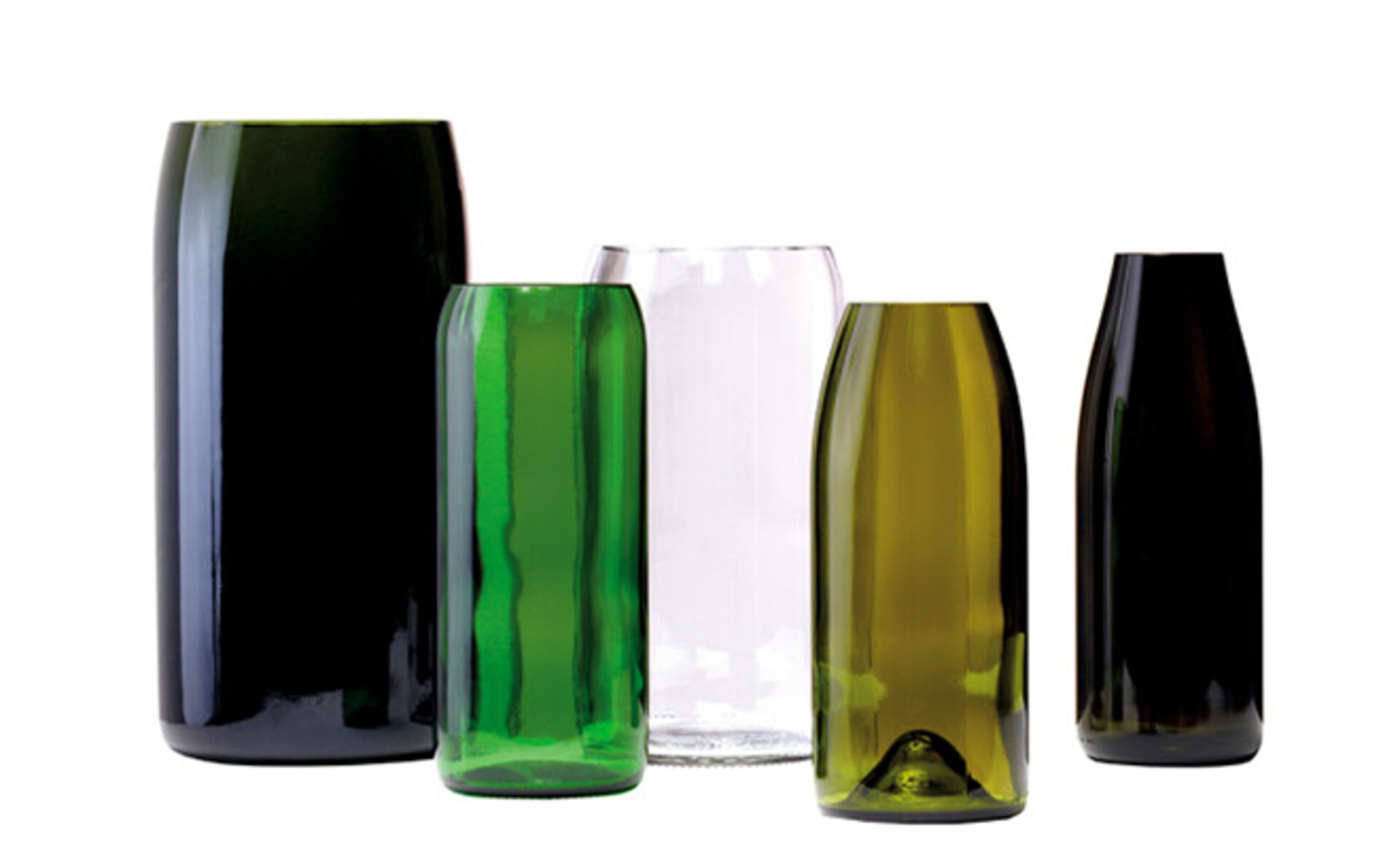 Designer Vasen aus recykelten Flaschen von Artificial by interni by inhofer