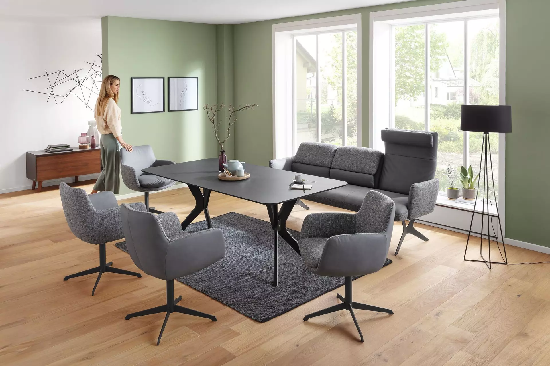 Drehsessel TESORO MONDO Comfort Textil 65 x 84 x 59 cm