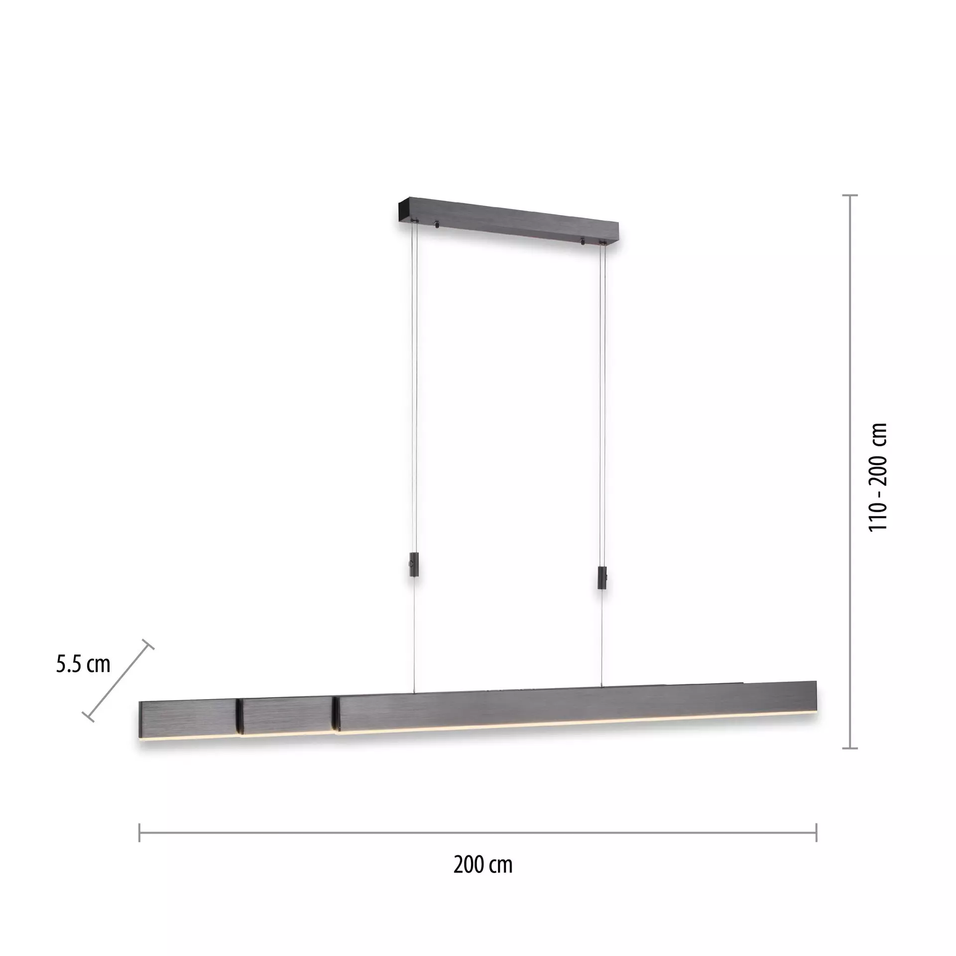 Pendelleuchte PURE-MOTO Paul Neuhaus Metall 200 x 200 x 5 cm