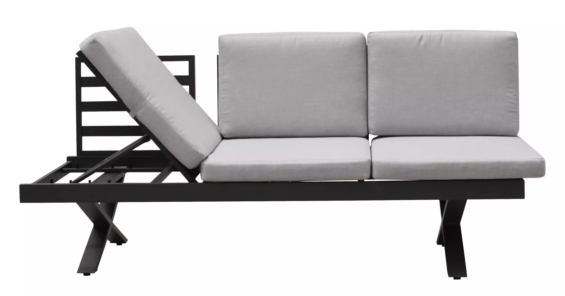 Loungesofa - RIEKE III Outdoor Textil 72 x 87 x 198 cm