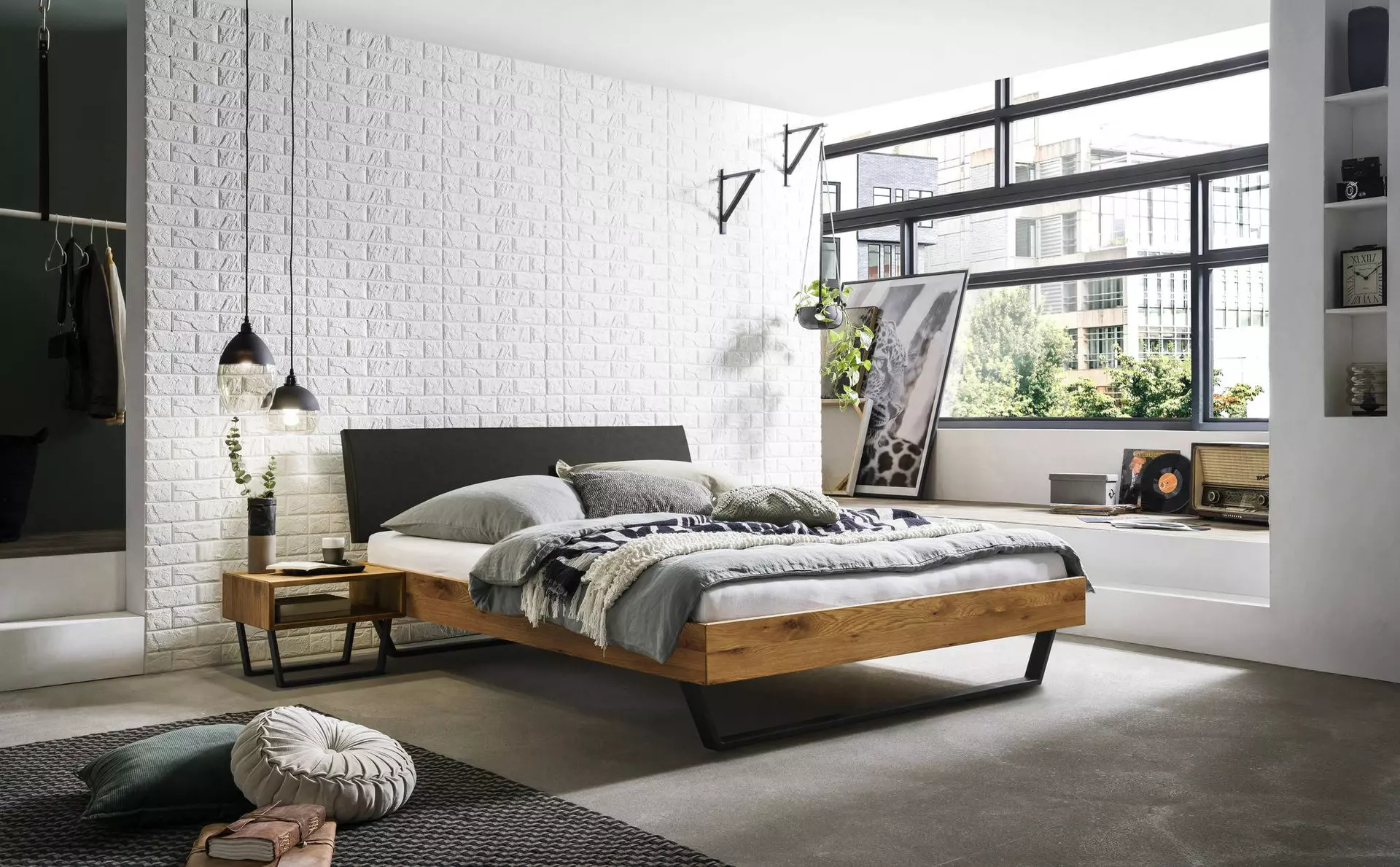 Bett SARIANO Hasena Metall 146 x 85 x 216 cm