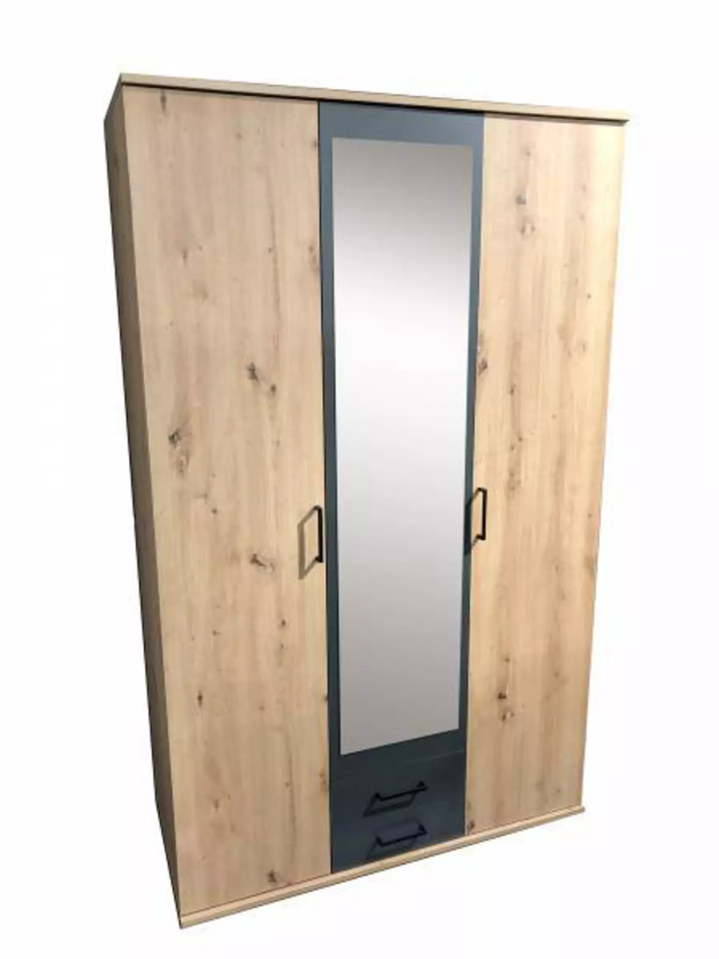 Drehtürenschrank CHICAGO Dreamoro Holzwerkstoff 54 x 197 x 120 cm