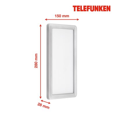6. Bild von Wand-Aussenleuchte LED silber