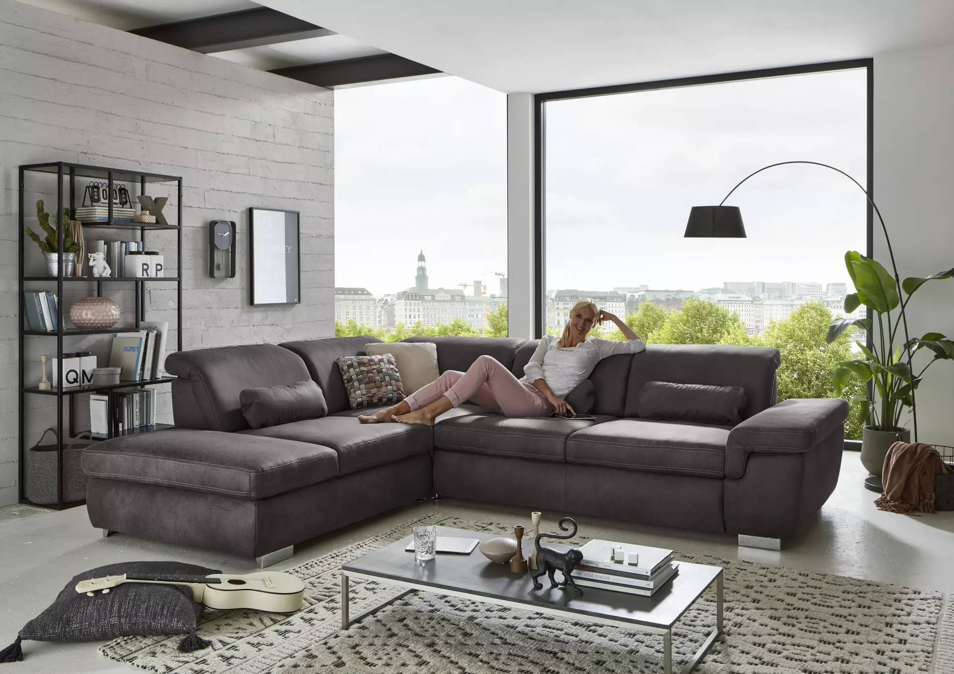 Ecksofa MP-IN17041 Systempolster Textil 320 x 100 x 260 cm