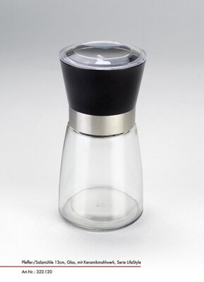 Bild von Gewürzmühle Kunststoff silber