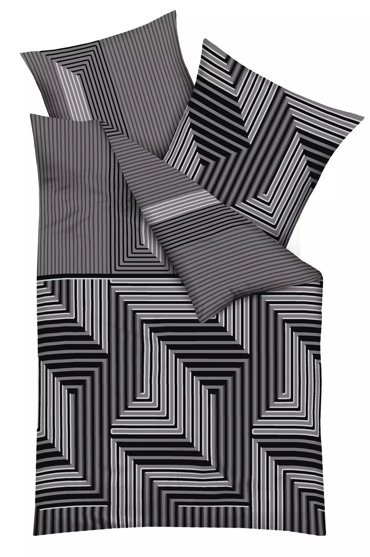 Satin-Bettwäsche Escape Kaeppel Textil 135 x 200 cm